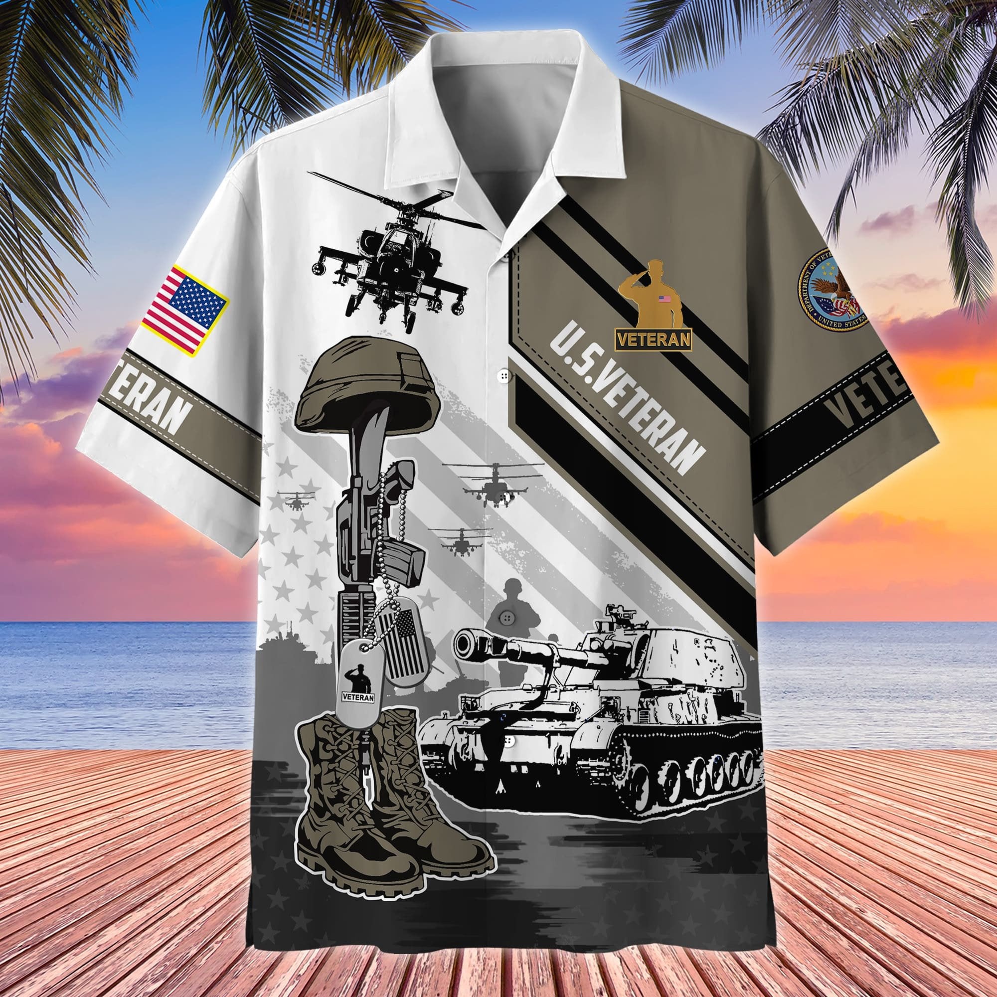 Premium Honoring All Who Served US Veteran Hawaii Shirt APVC080802