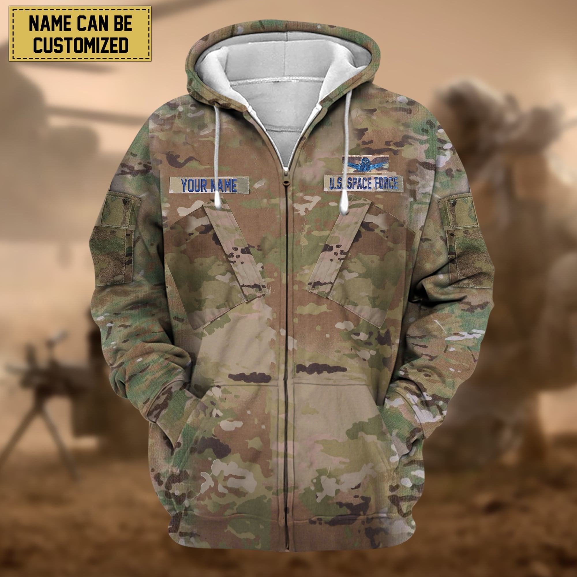 Premium Personalized US Veteran Zip Hoodie APVC080808