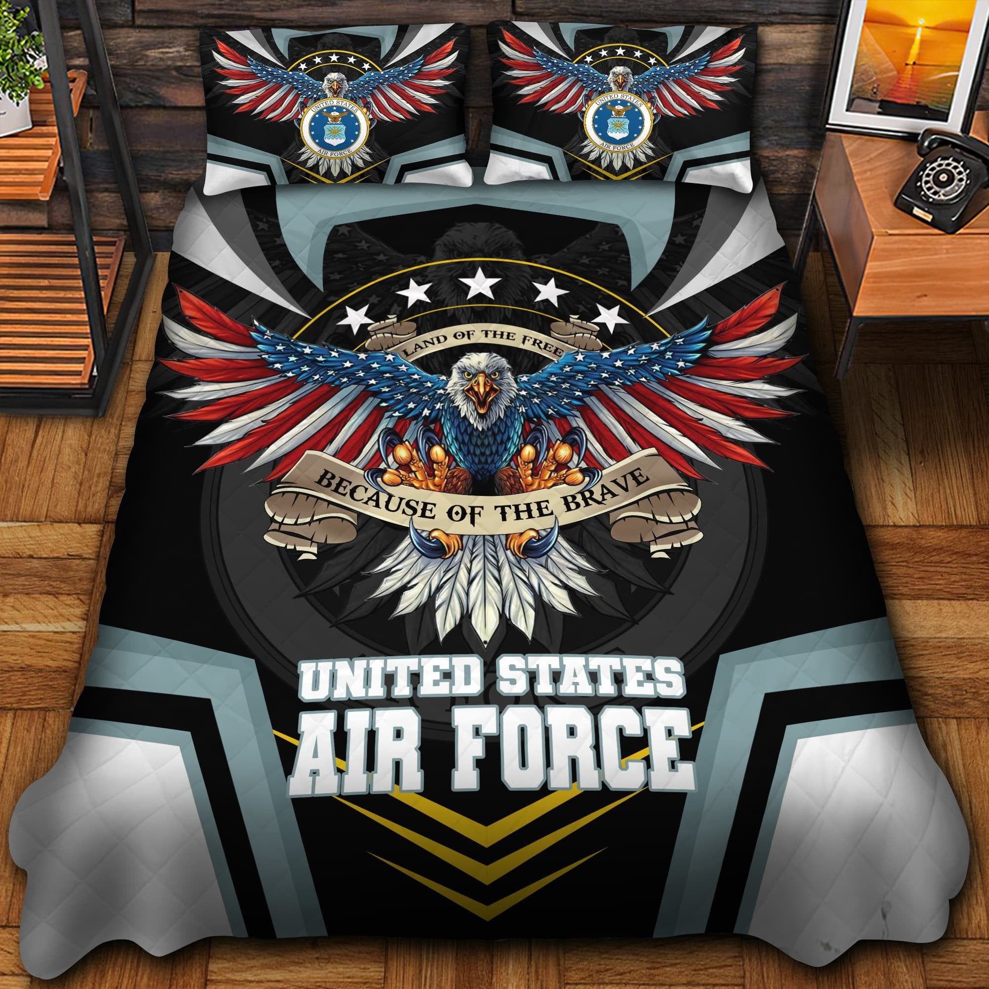 Premium Eagle US Veteran Bedding Set APVC220802