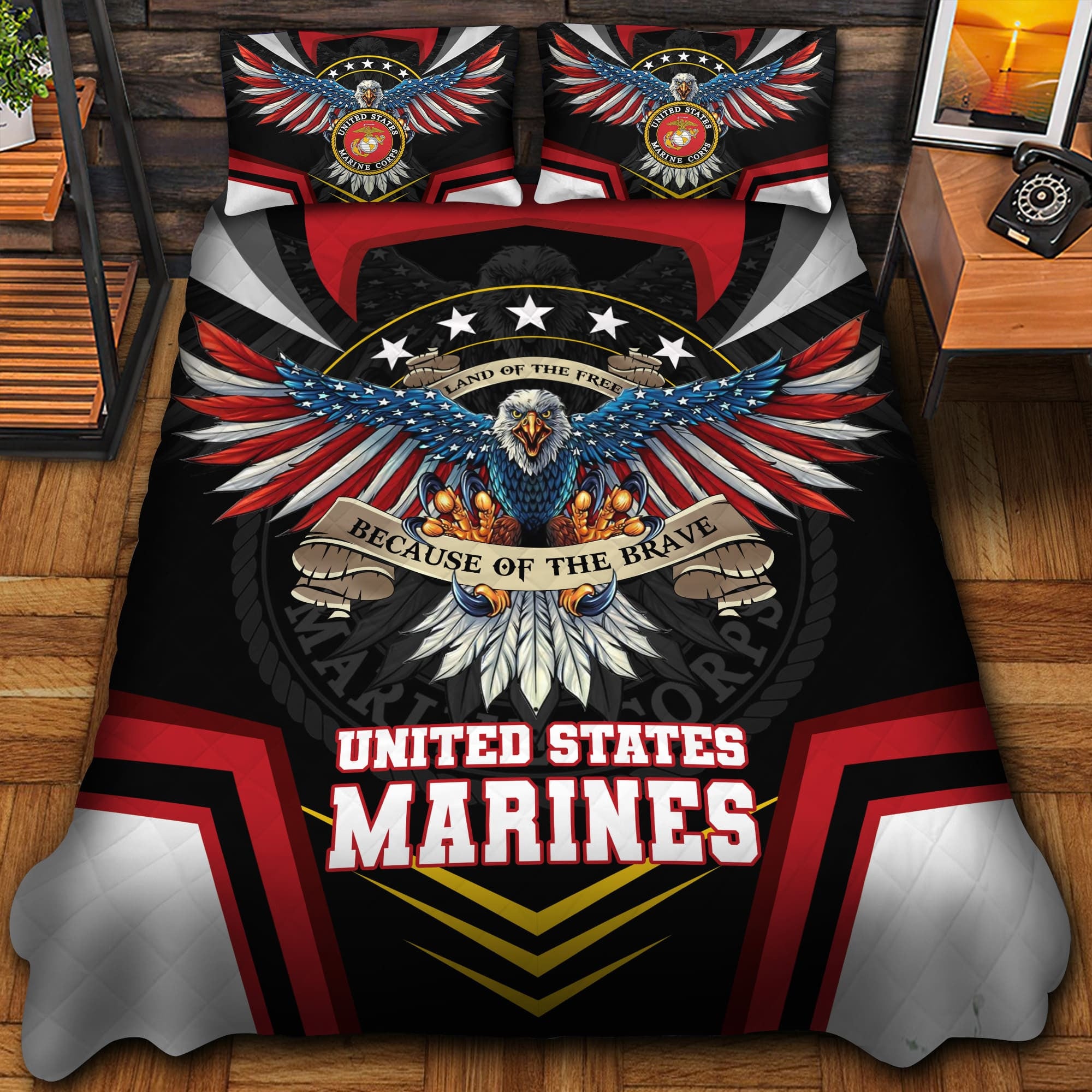 Premium Eagle US Veteran Bedding Set APVC220802