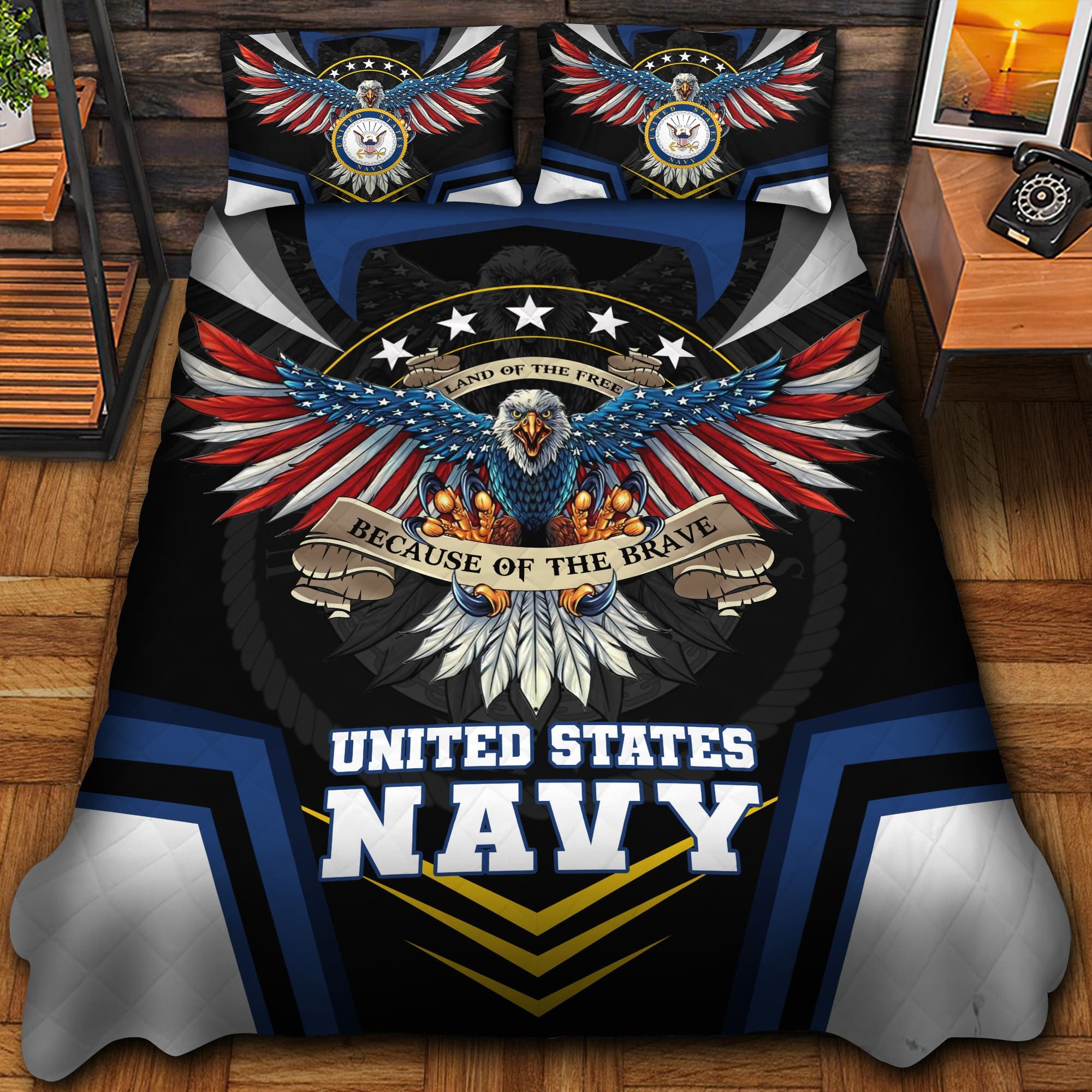 Premium Eagle US Veteran Bedding Set APVC220802