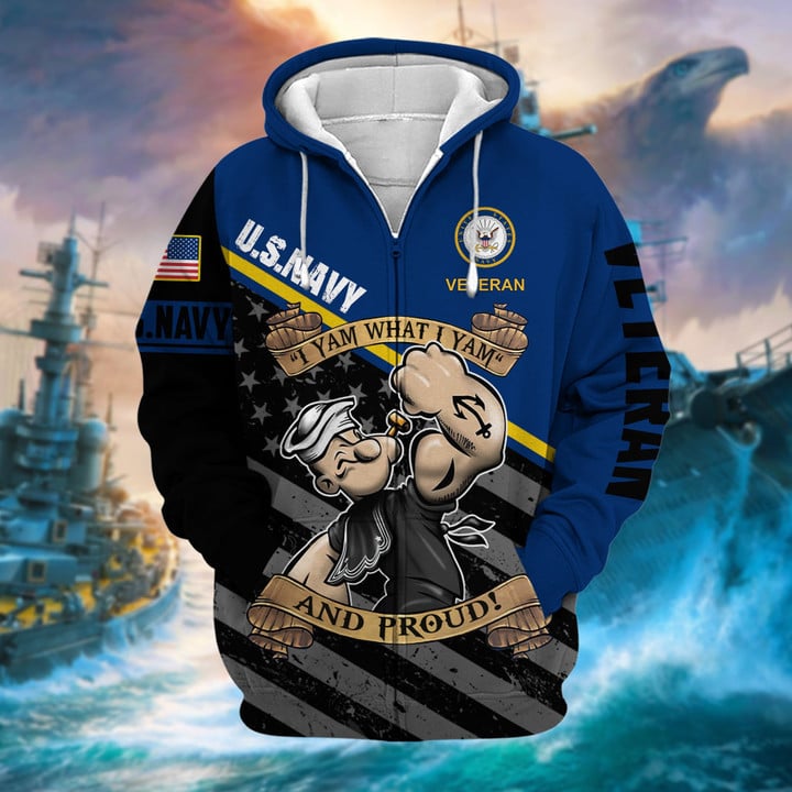 Premium US Military Services US Veteran Zip Hoodie PVC271003