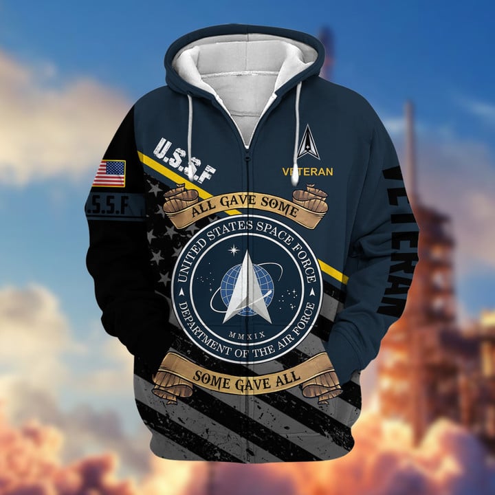 Premium US Military Services US Veteran Zip Hoodie PVC271003