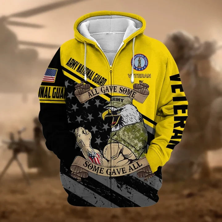 Premium US Military Services US Veteran Zip Hoodie PVC271003