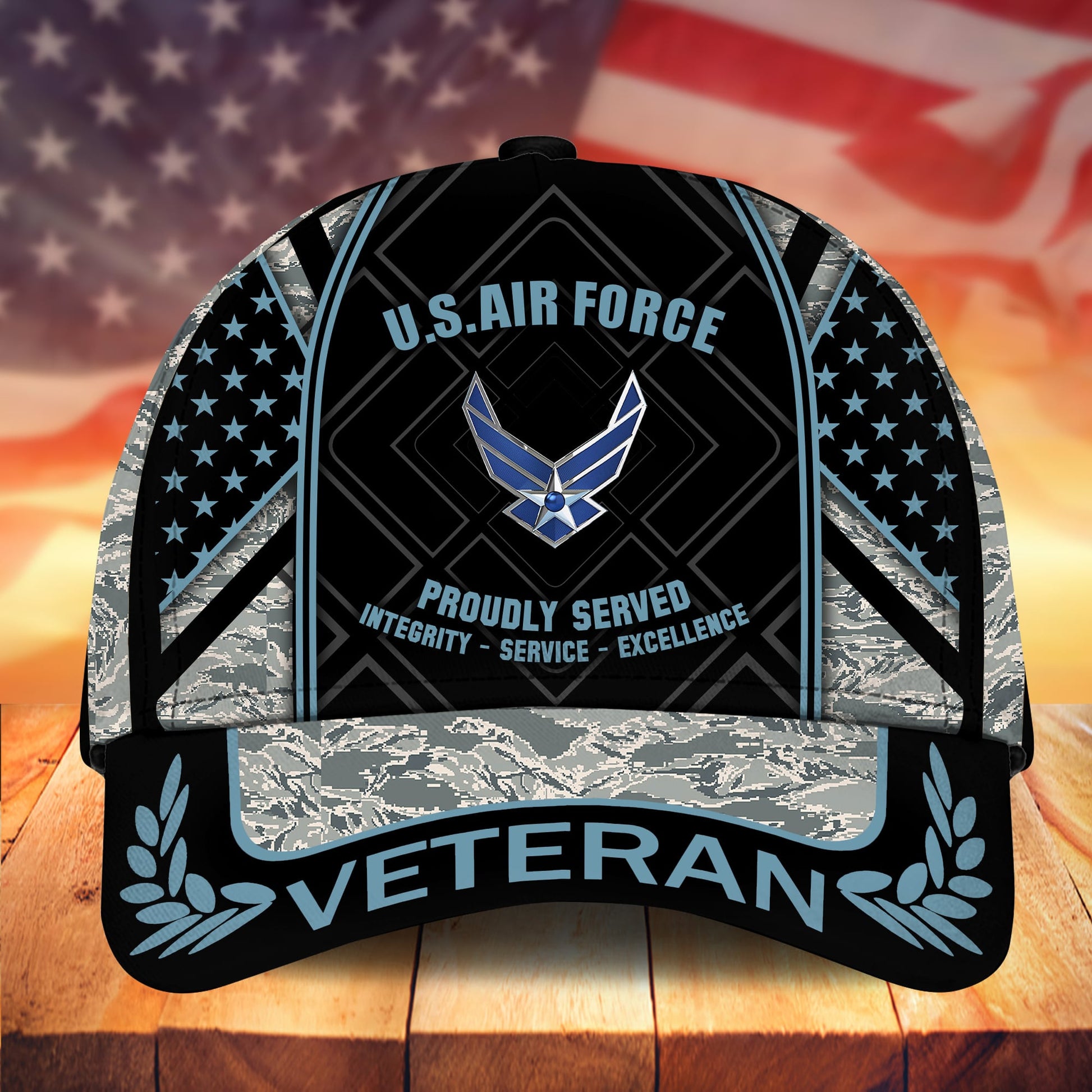 Premium Camo Soldiers US Veteran Cap APVC200901