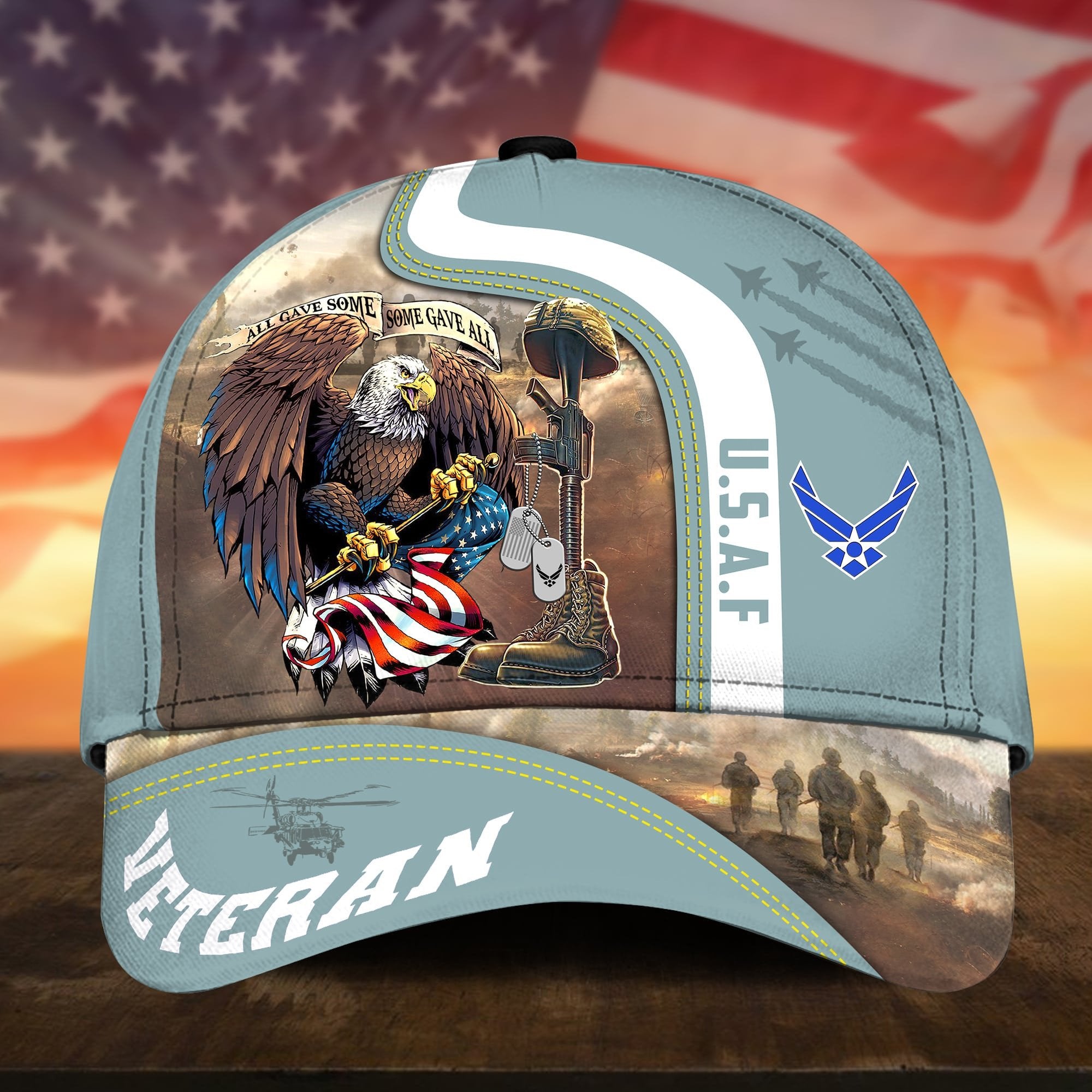 Premium All Gave Some Some Gave All US Veteran Cap APVC241001