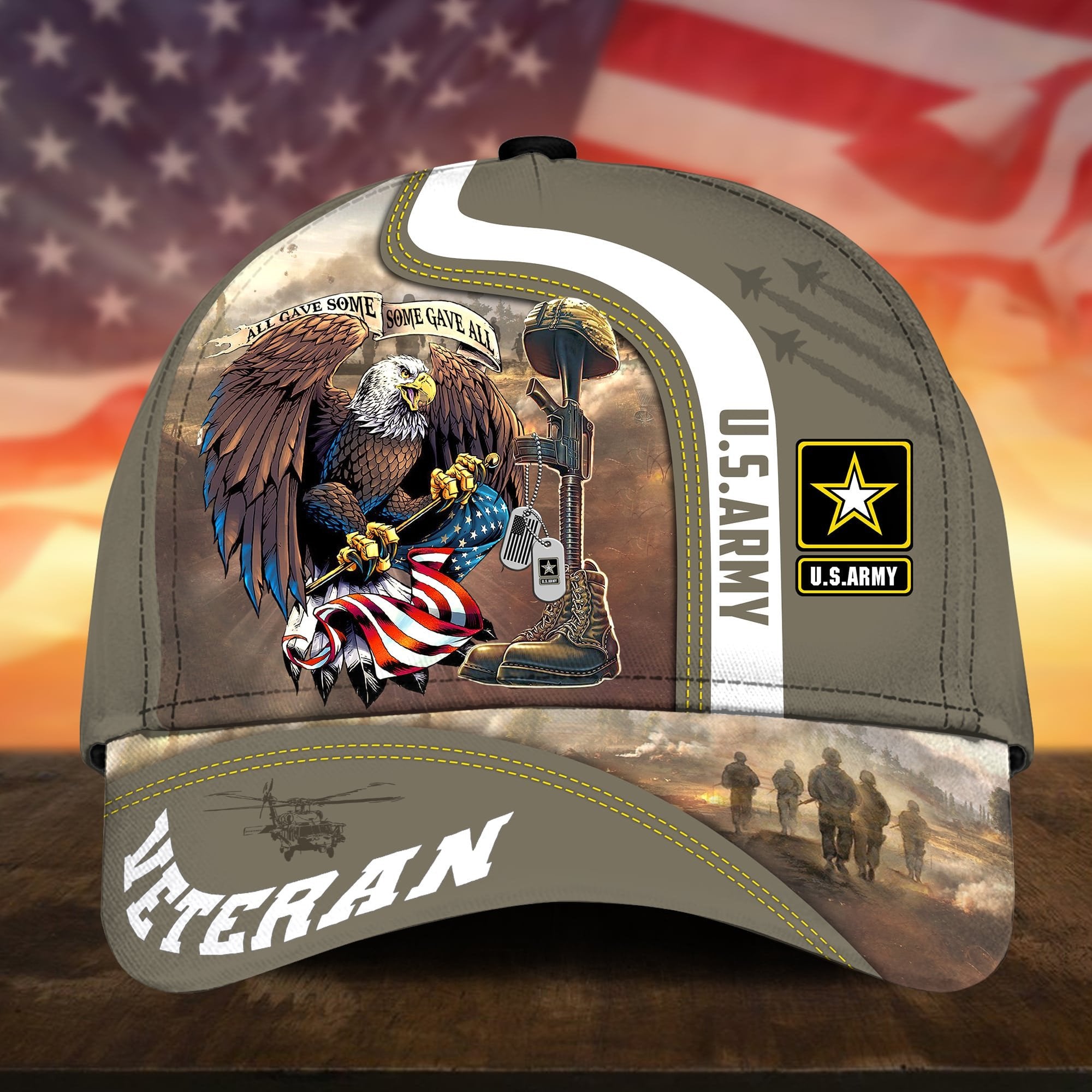 Premium All Gave Some Some Gave All US Veteran Cap APVC241001