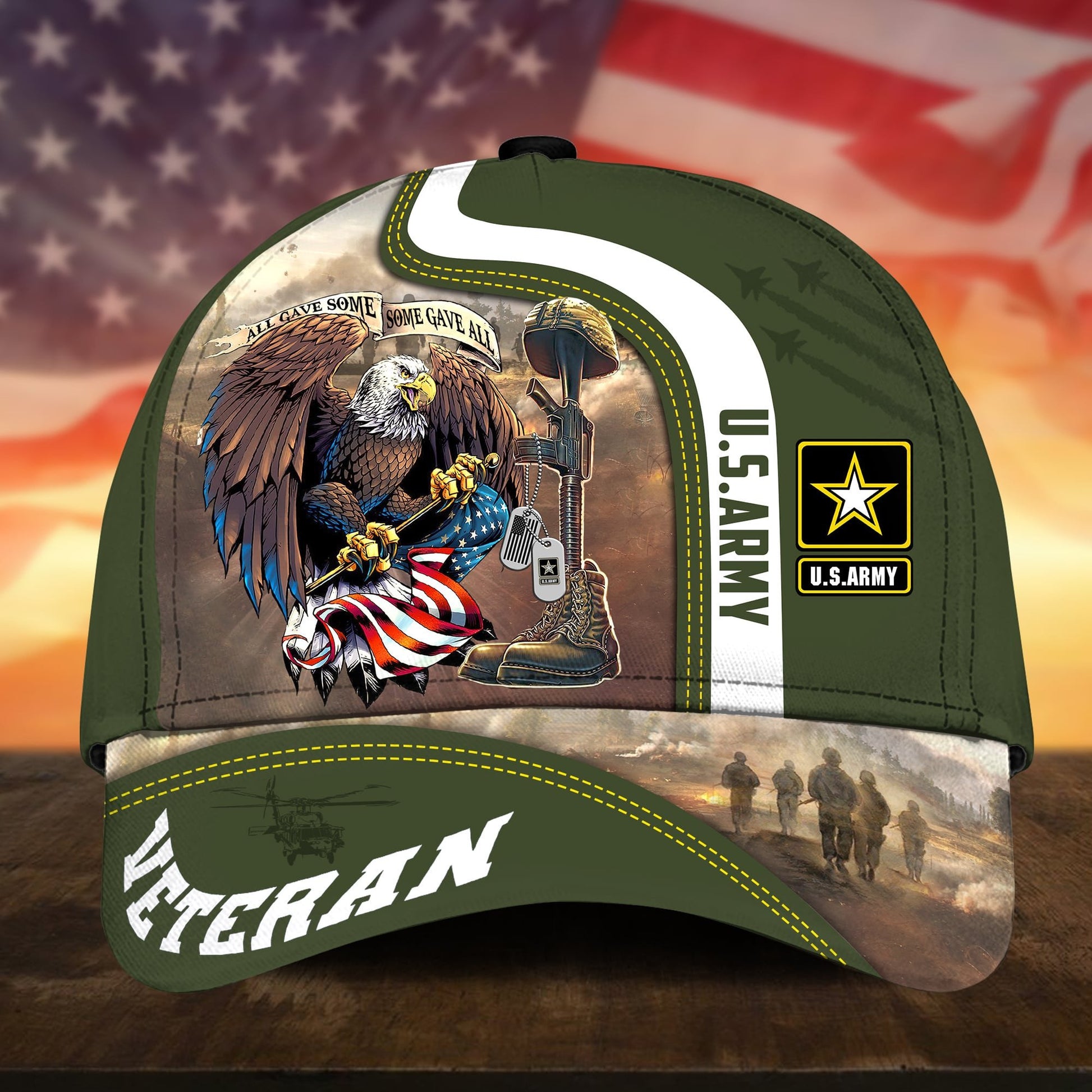 Premium All Gave Some Some Gave All US Veteran Cap APVC241001