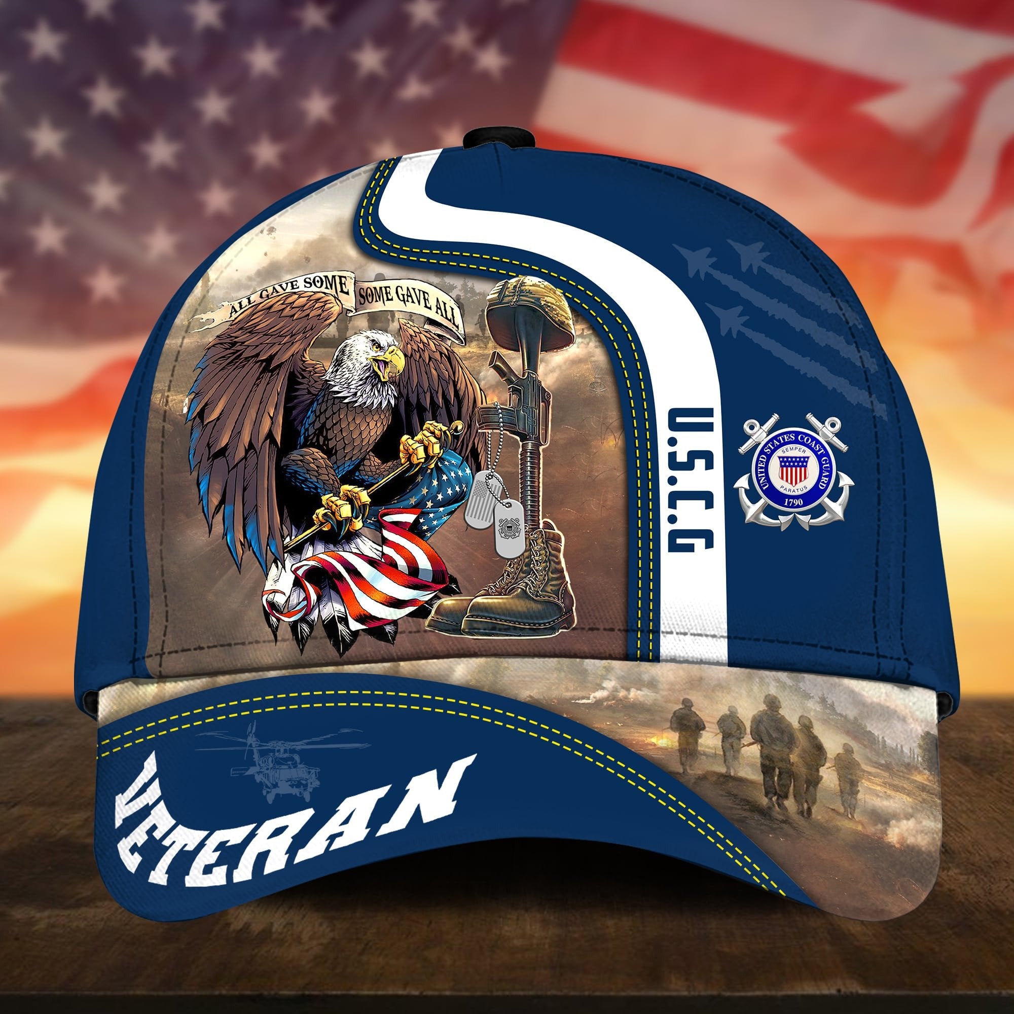 Premium All Gave Some Some Gave All US Veteran Cap APVC241001