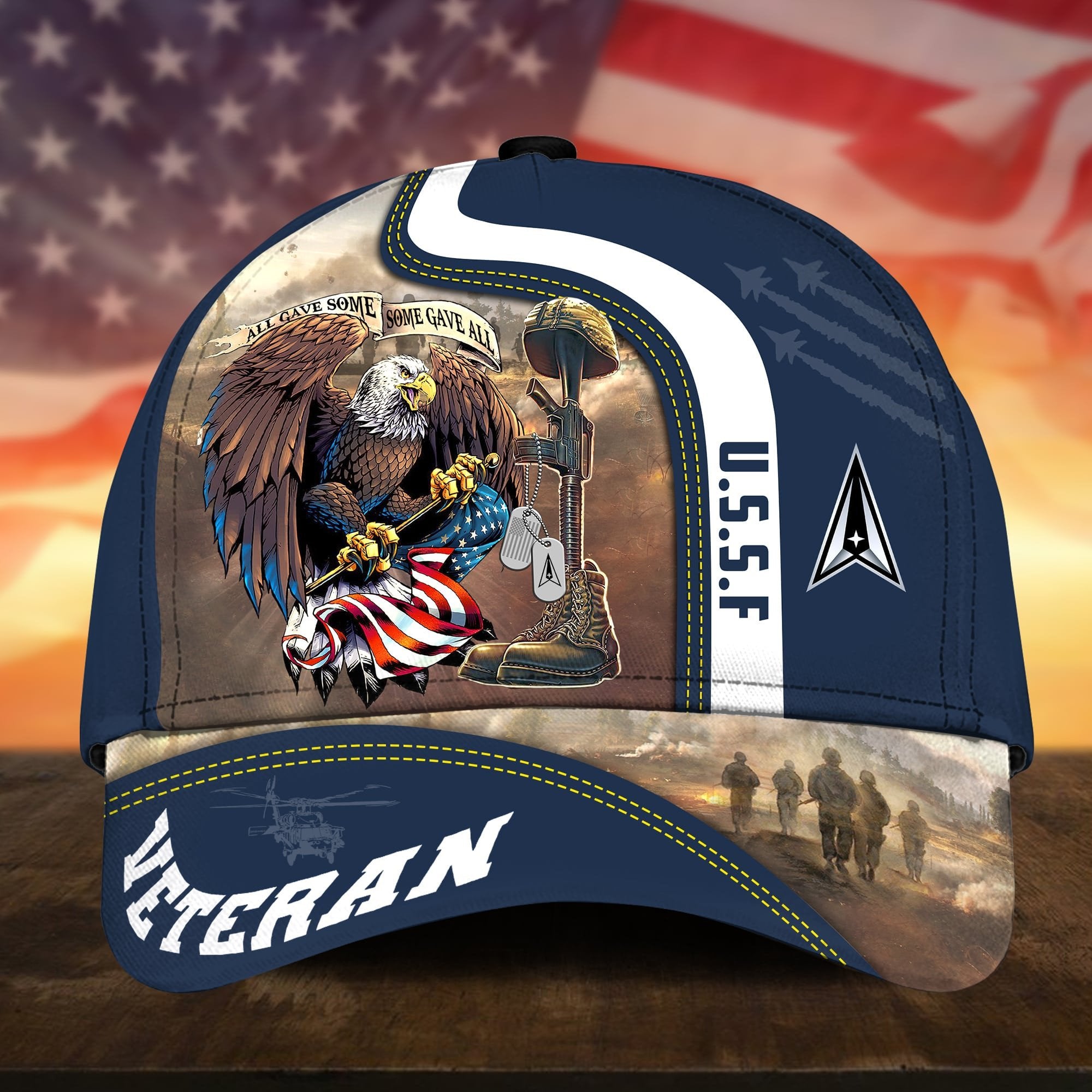 Premium All Gave Some Some Gave All US Veteran Cap APVC241001