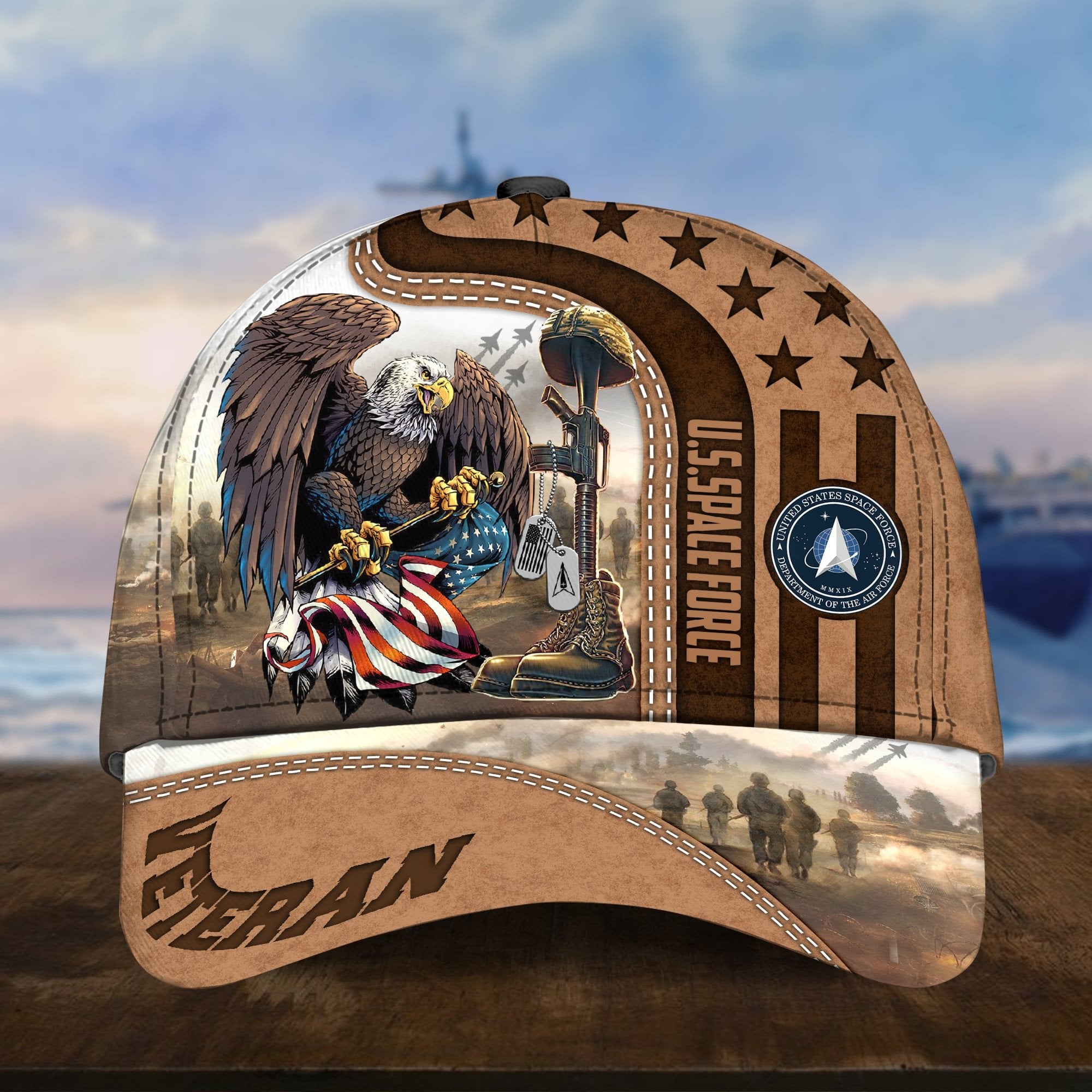 Premium Eagle US Veteran Cap APVC241005