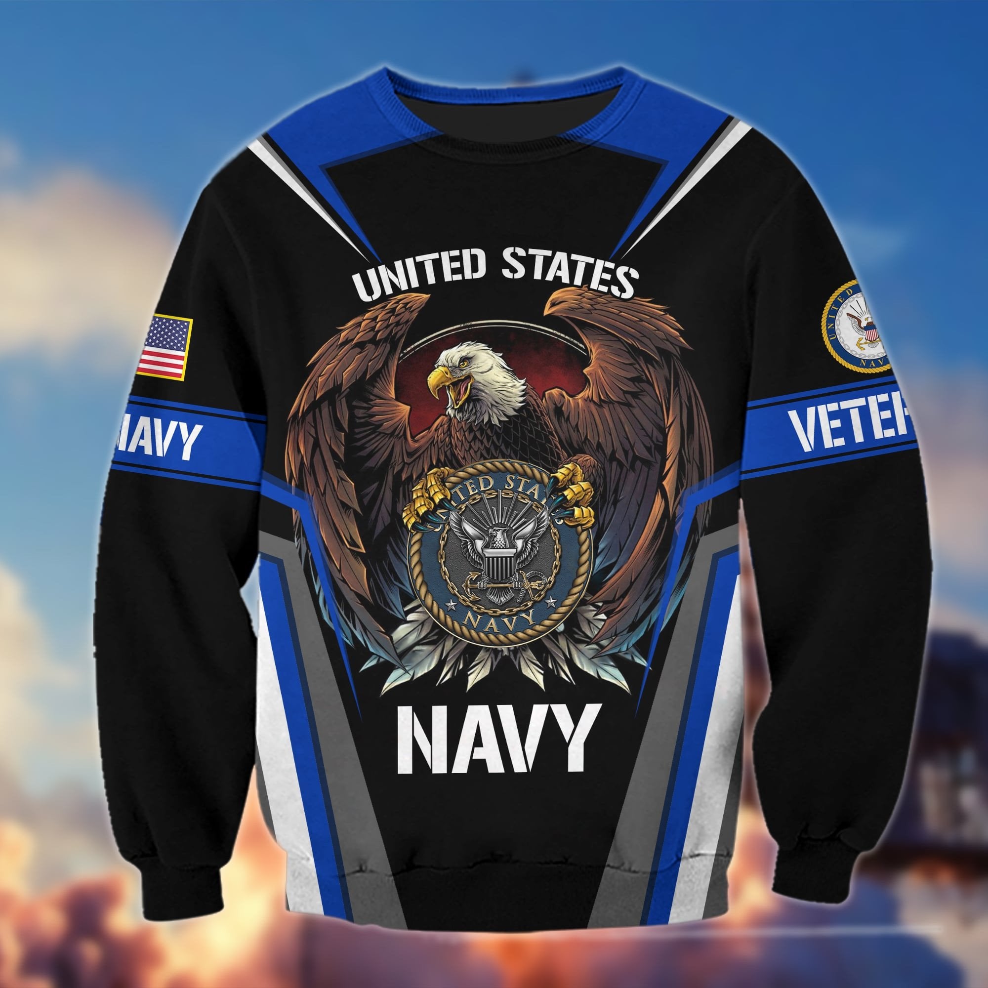 Premium Multiservice US Veteran Sweatshirt APVC271010