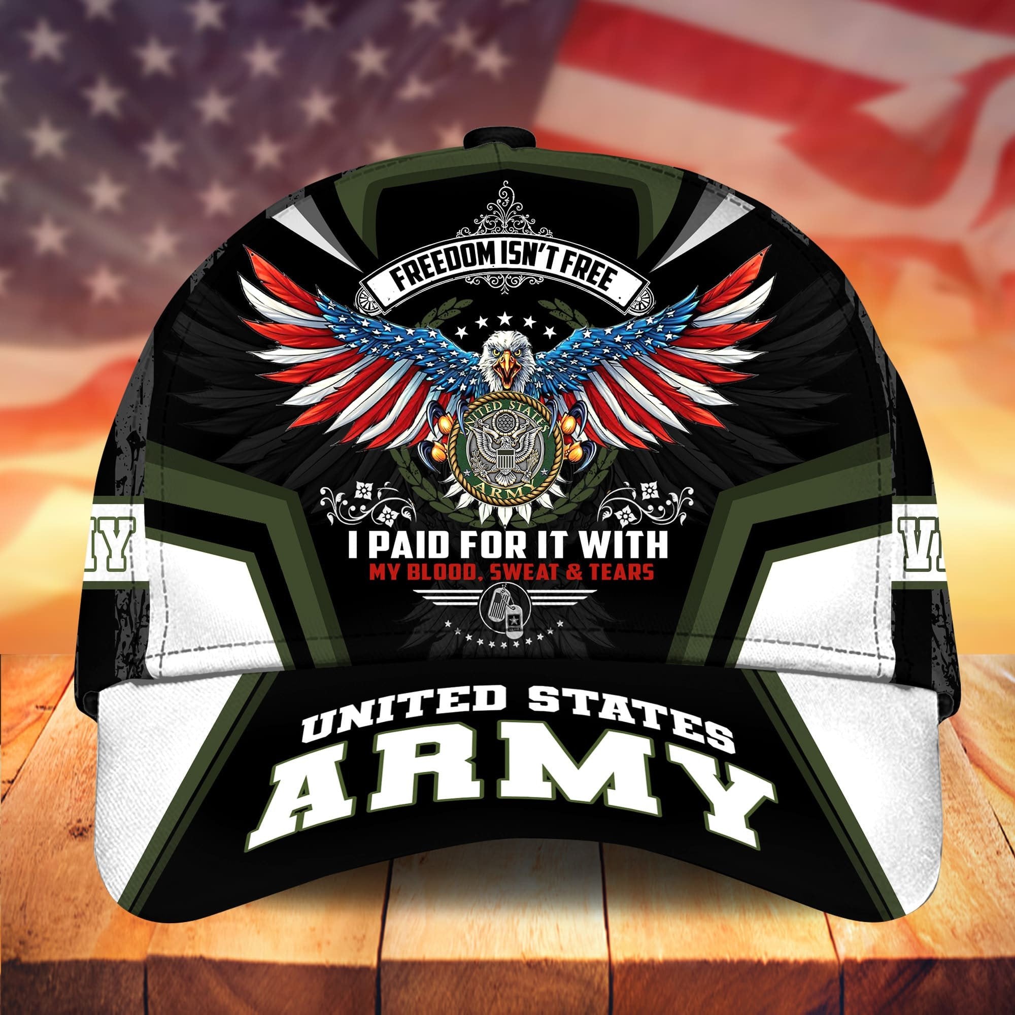 Premium Freedom Is Not Free US Veteran Cap APVC151102