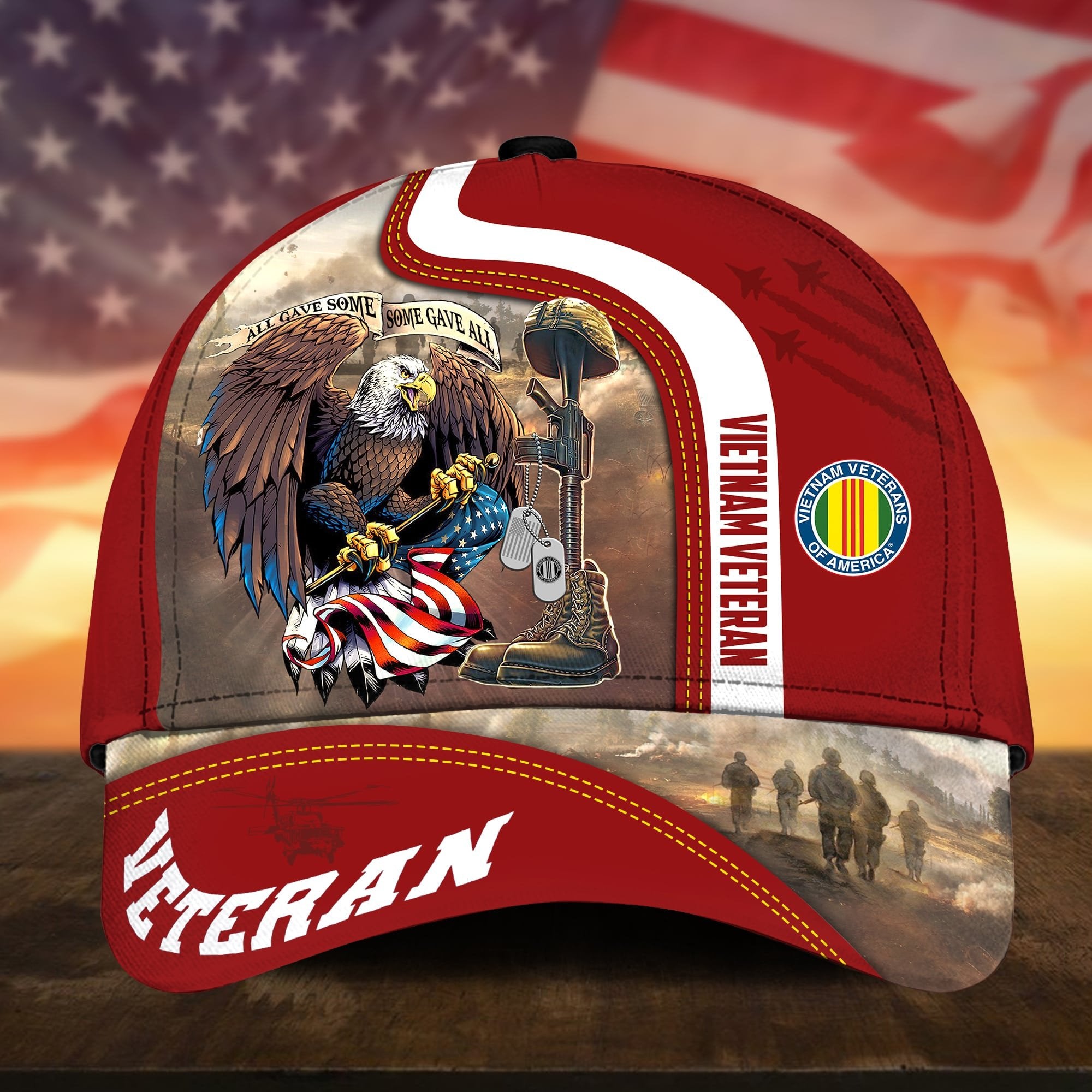 Premium All Gave Some Some Gave All US Veteran Cap APVC241001
