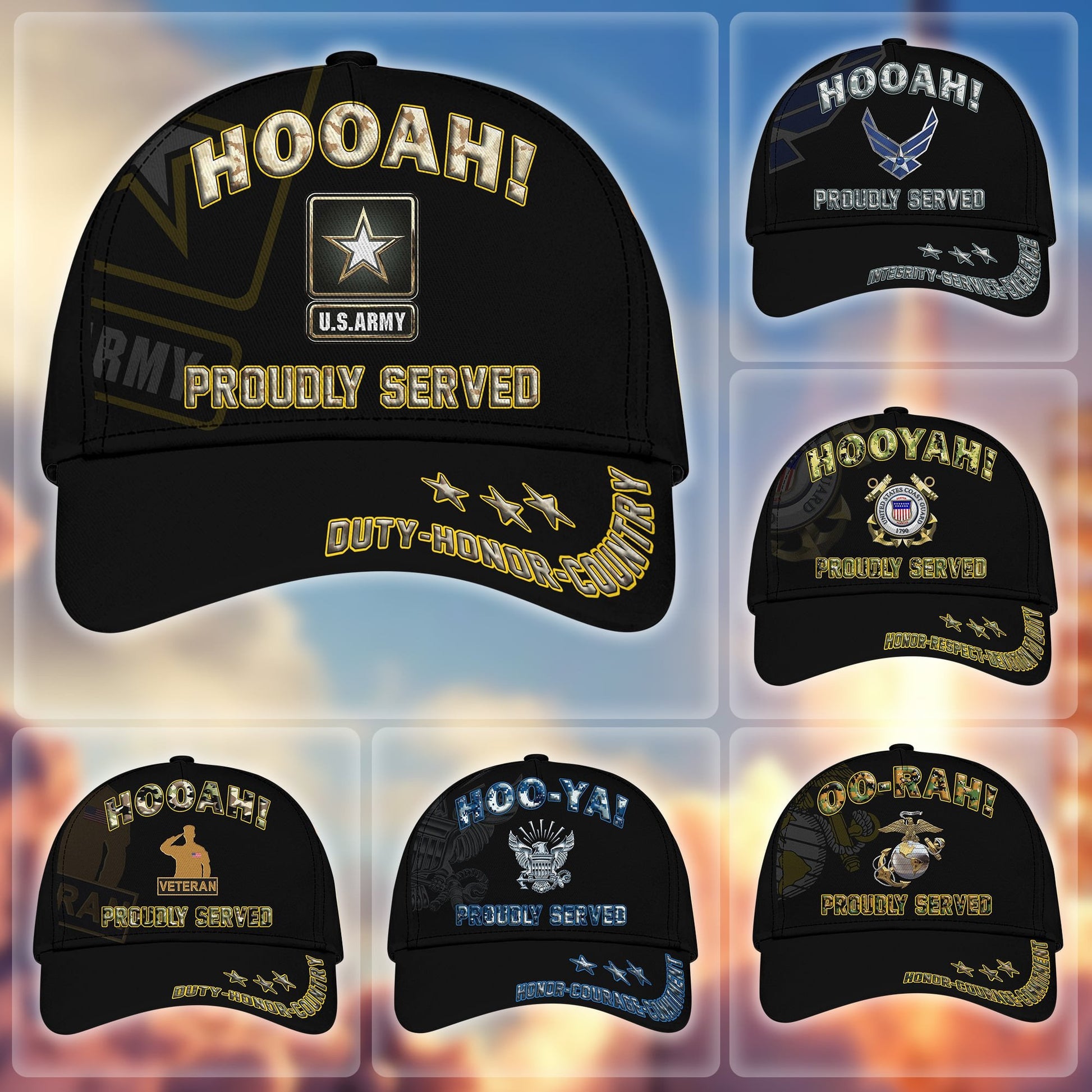 Premium HOOAH! US Veteran Cap APVC040101