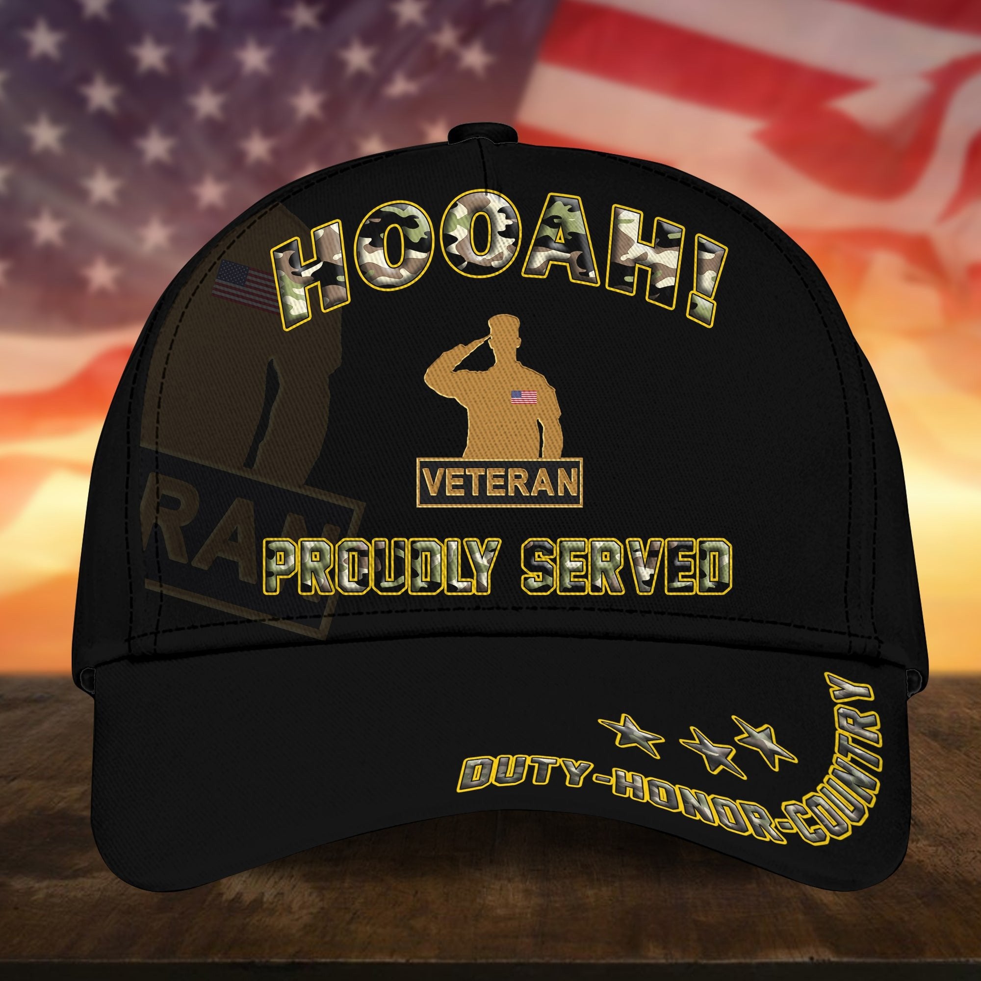 Premium HOOAH! US Veteran Cap APVC040101