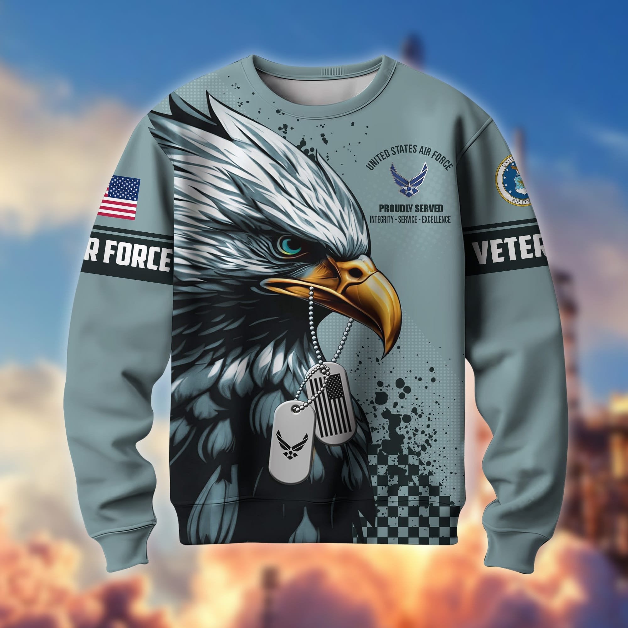 Premium Eagle US Veterans Sweatshirt APVC230102