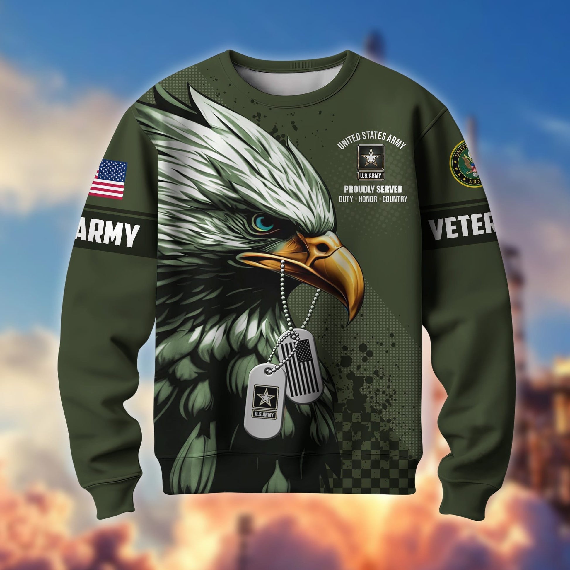 Premium Eagle US Veterans Sweatshirt APVC230102
