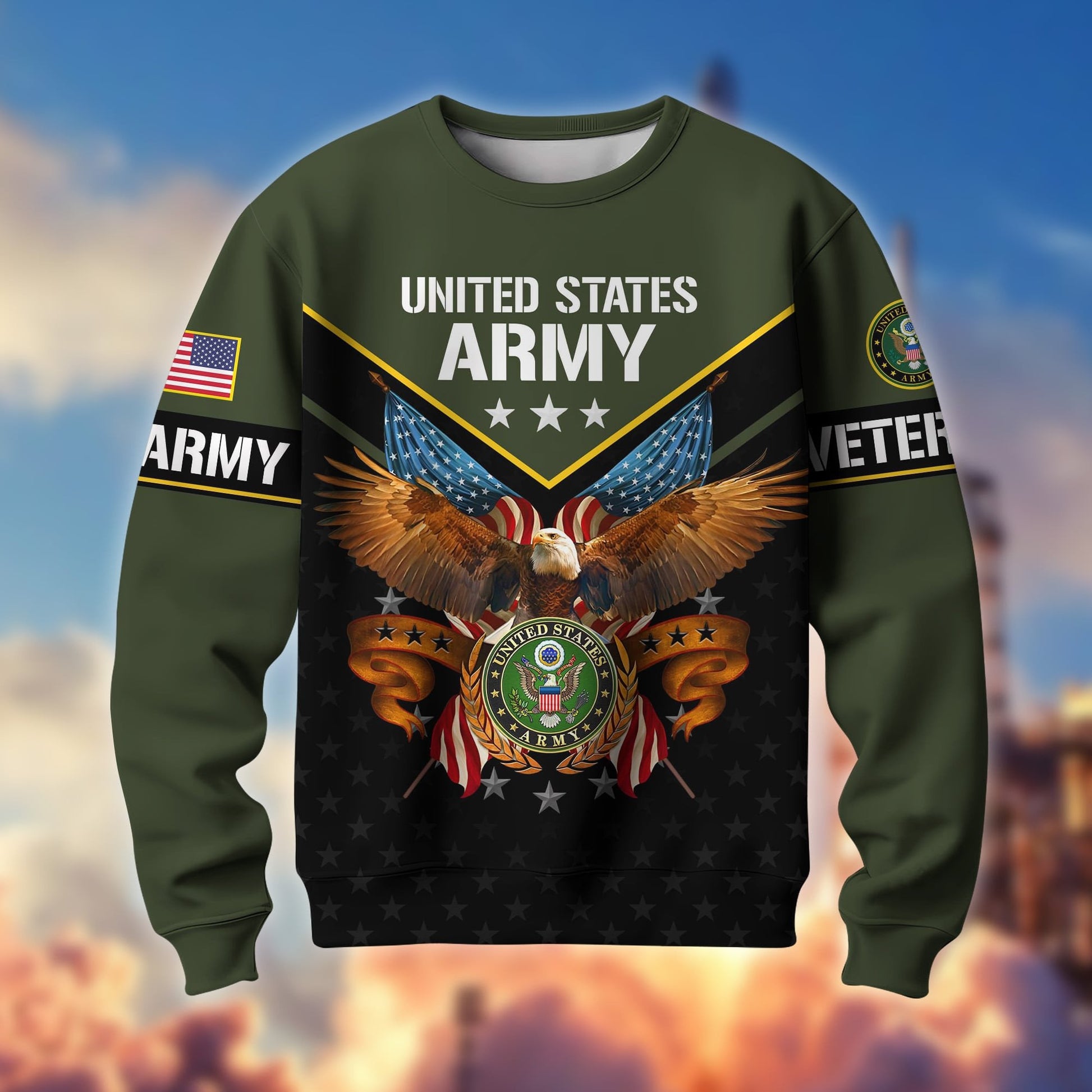 Premium American Pride US Veterans Sweatshirt APVC230101