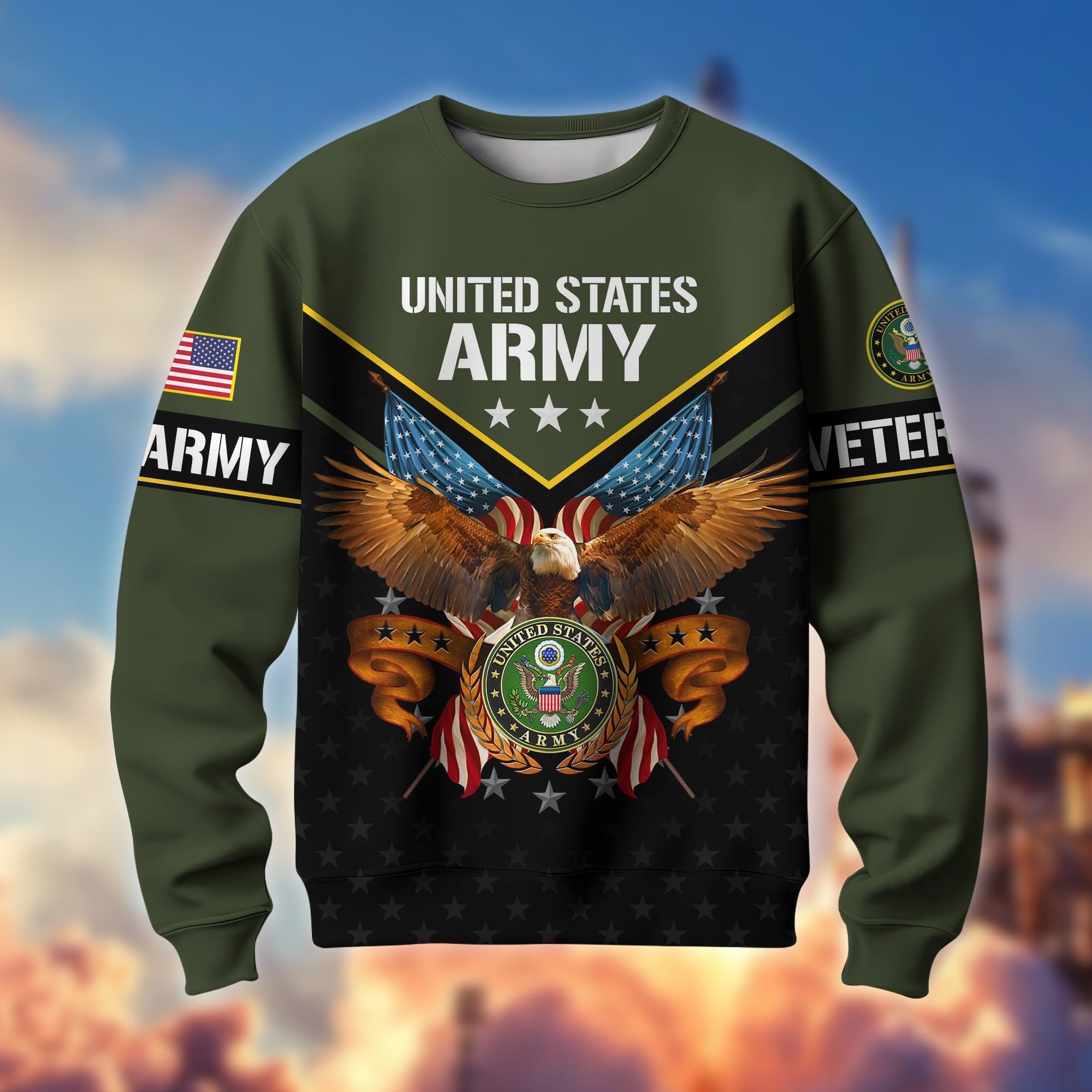 Premium American Pride US Veterans Sweatshirt APVC230101
