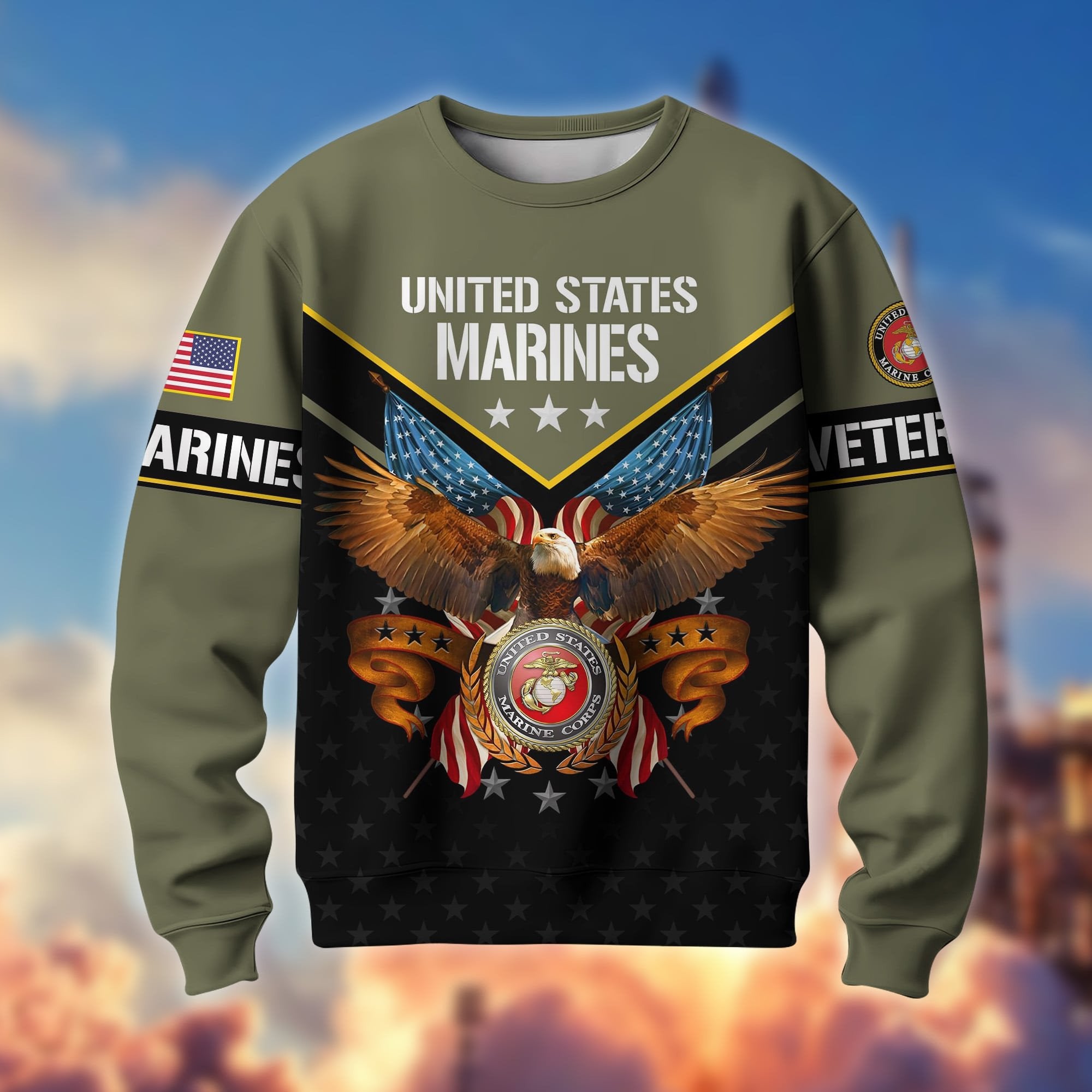 Premium American Pride US Veterans Sweatshirt APVC230101