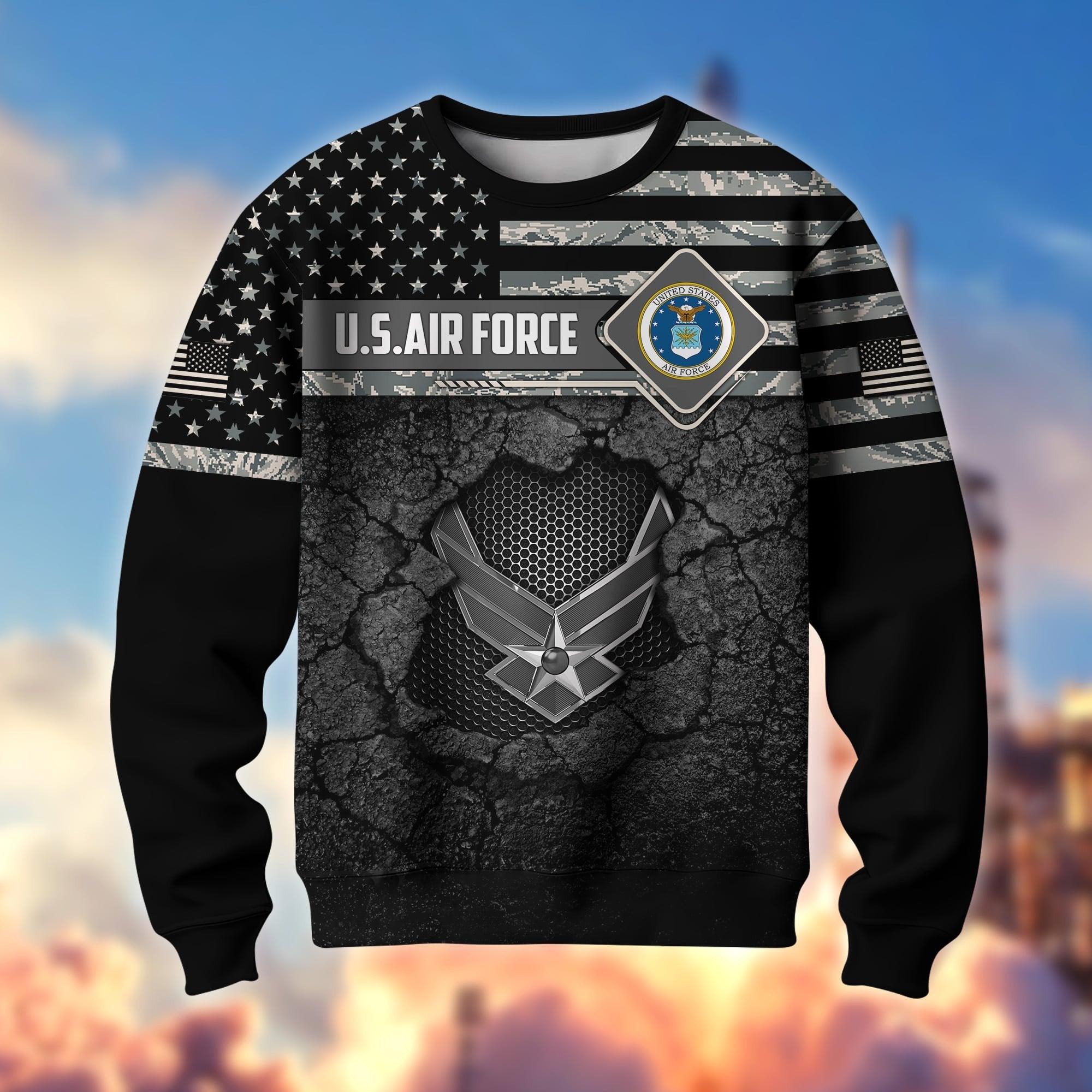 Premium Multiple US Military Services US Veterans Sweatshirt APVC230103