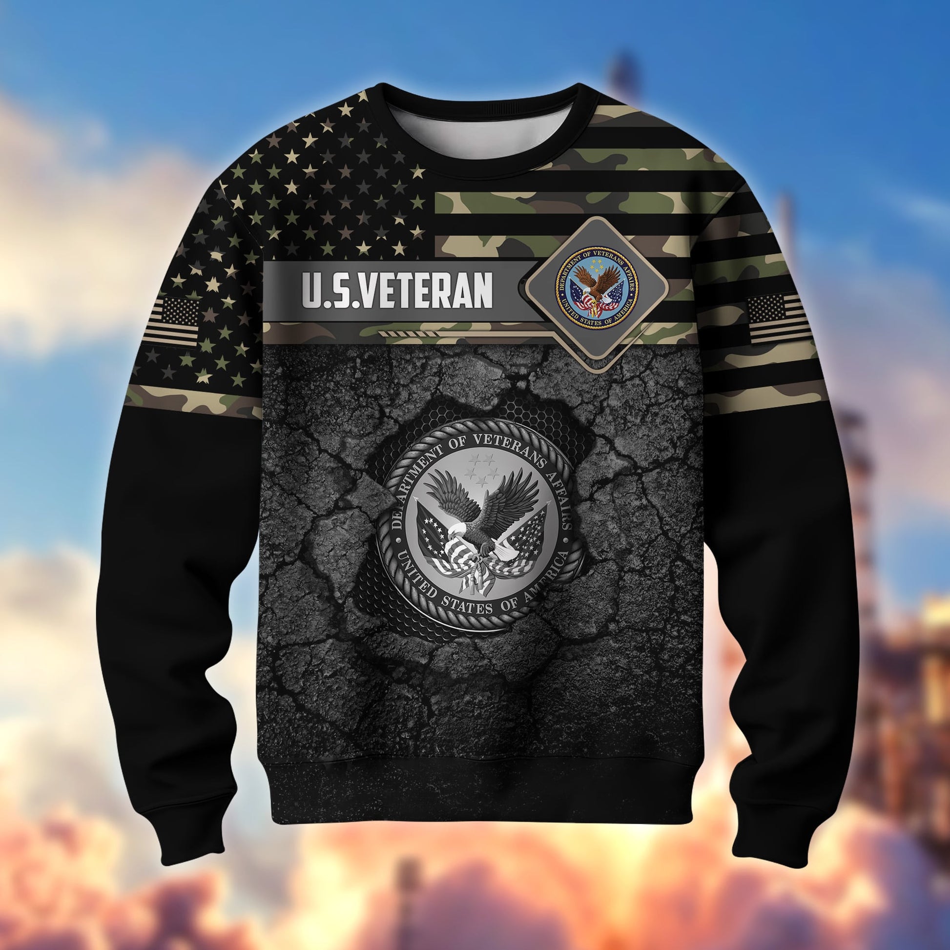 Premium Multiple US Military Services US Veterans Sweatshirt APVC230103