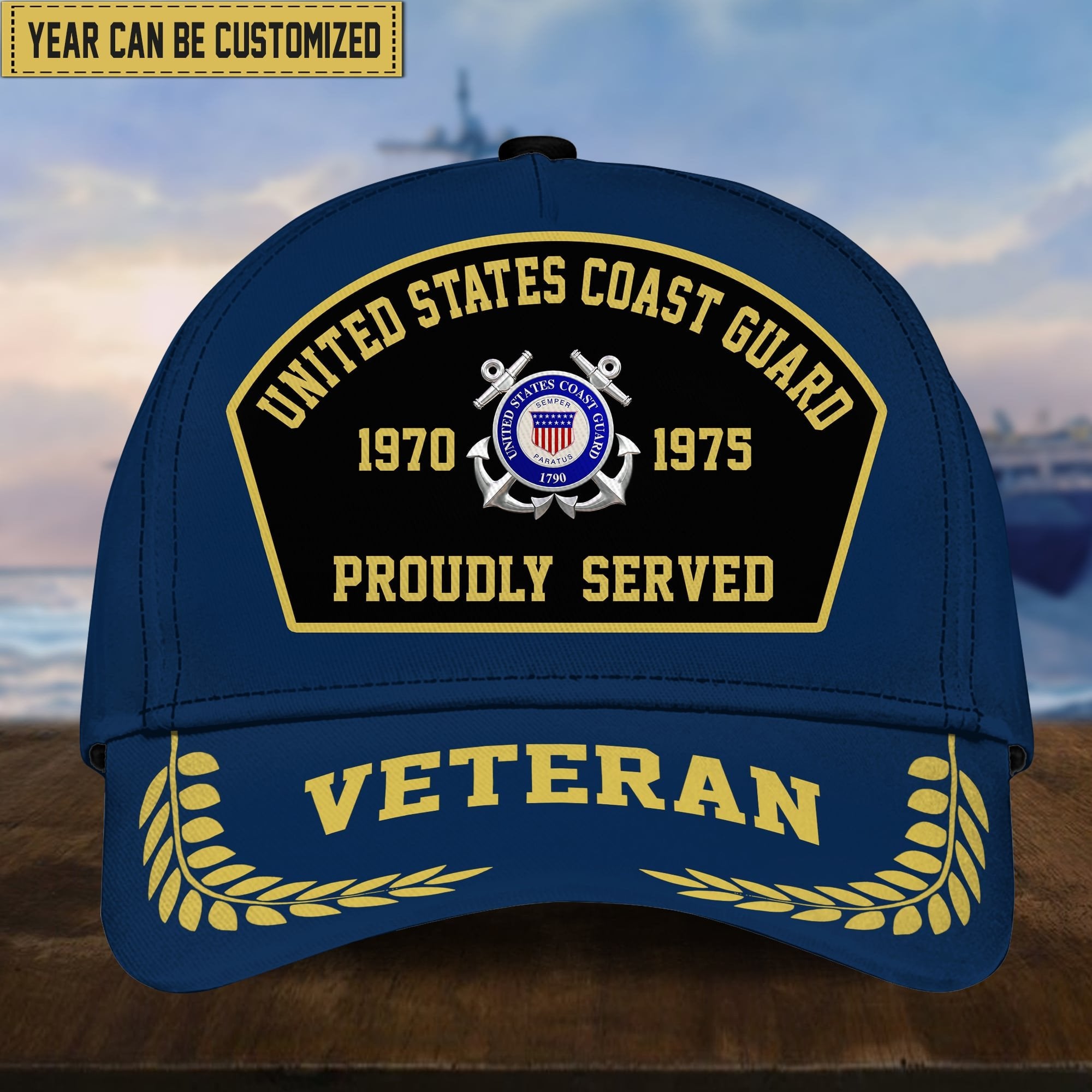 Premium Personalized Proudly Served US Veterans Cap APVC160201