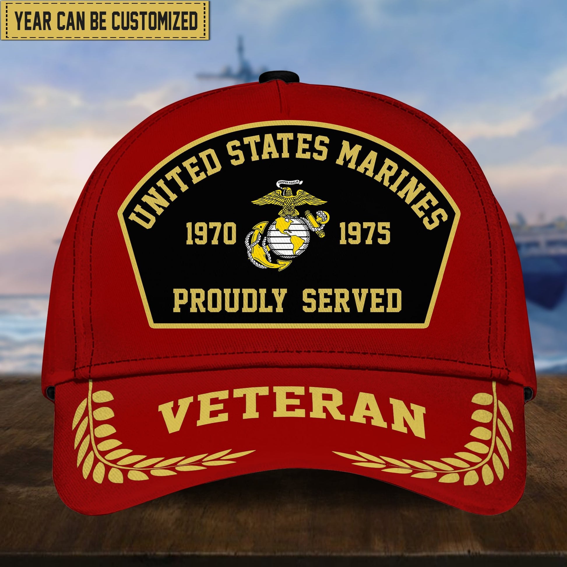 Premium Personalized Proudly Served US Veterans Cap APVC160201