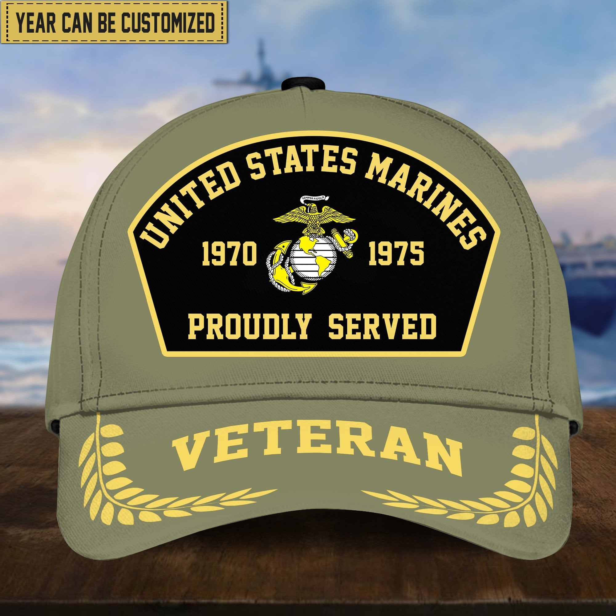 Premium Personalized Proudly Served US Veterans Cap APVC160201