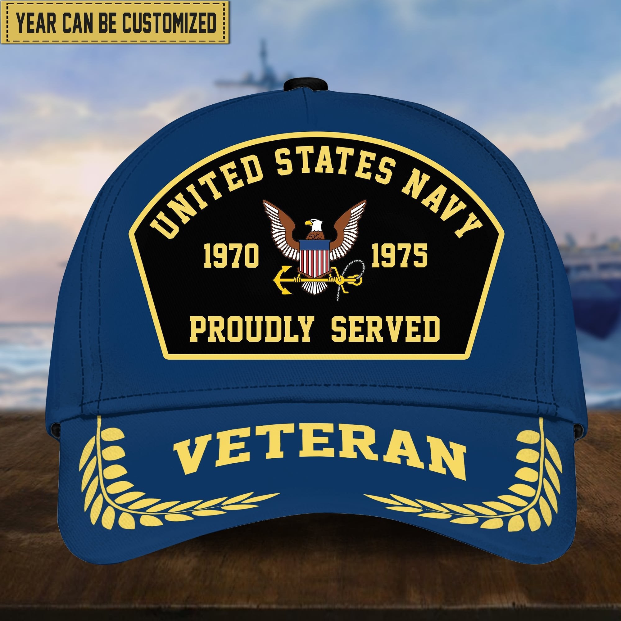 Premium Personalized Proudly Served US Veterans Cap APVC160201