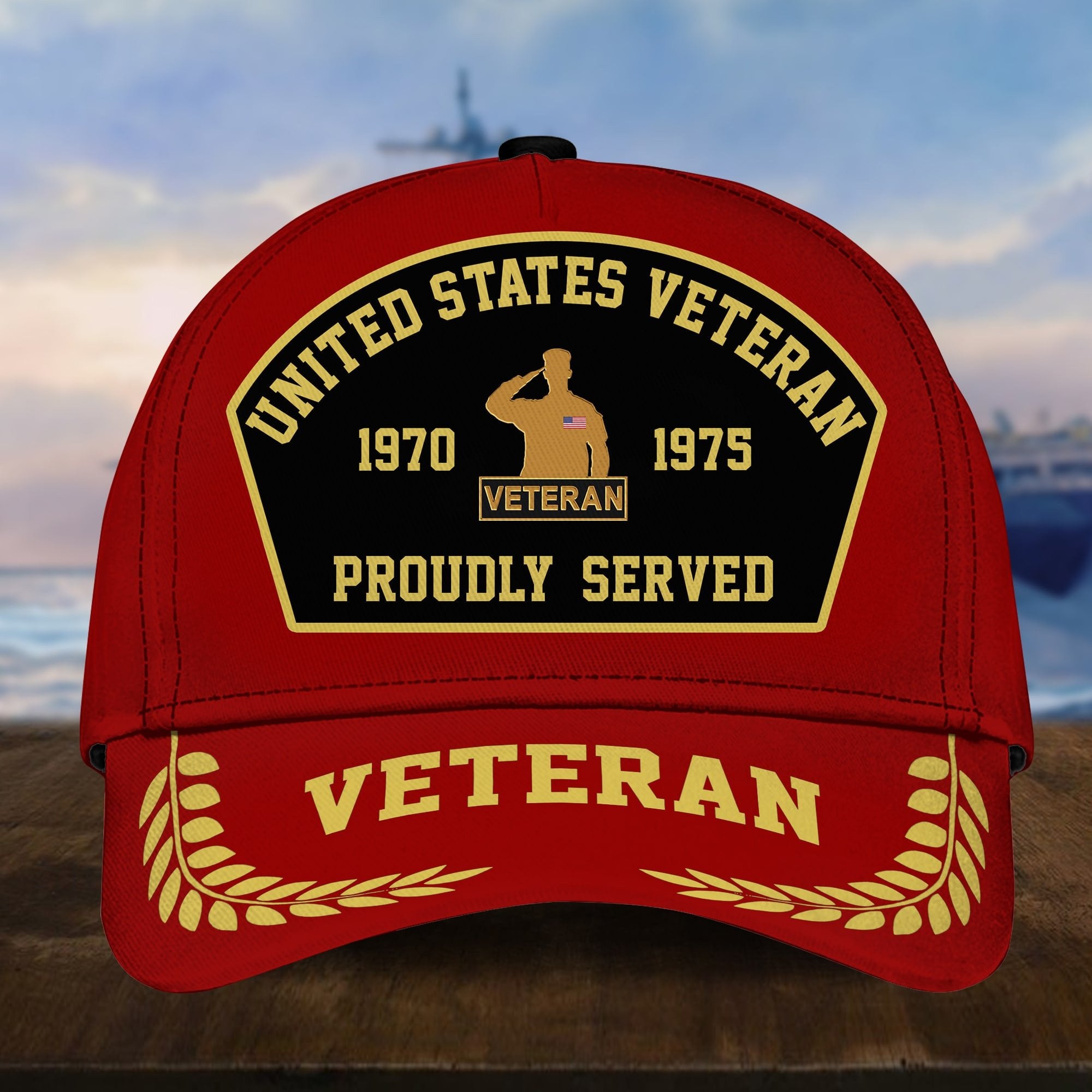 Premium Personalized Proudly Served US Veterans Cap APVC160201