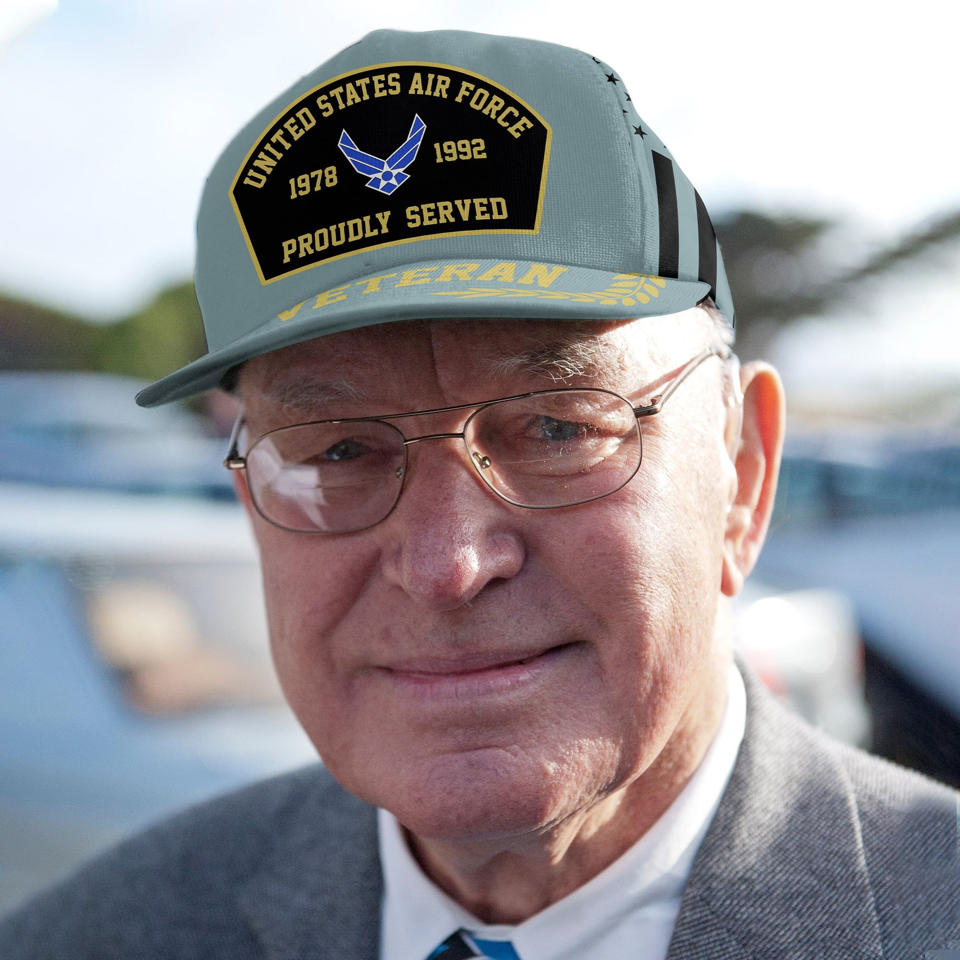 Premium Personalized Proudly Served US Veterans Cap APVC160201