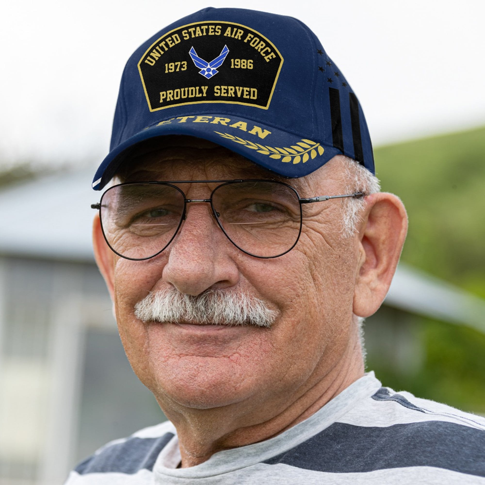 Premium Personalized Proudly Served US Veterans Cap APVC160201