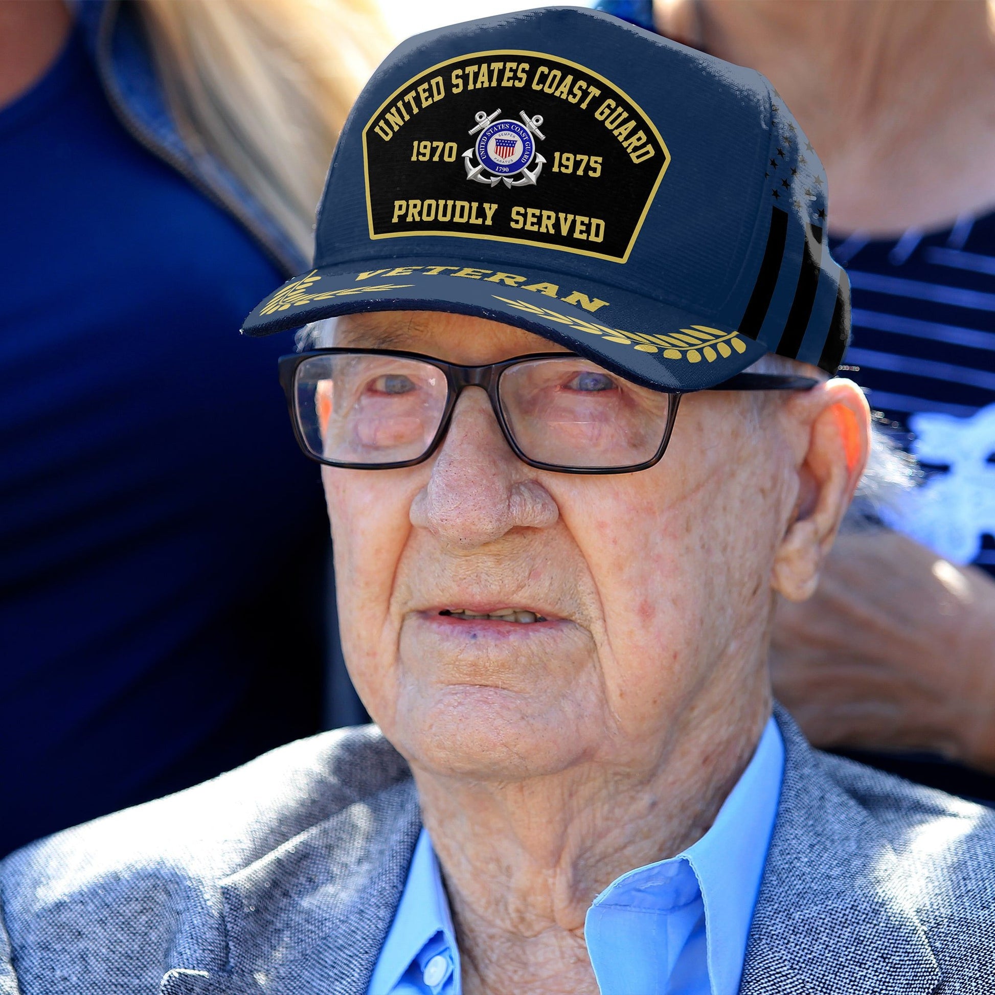 Premium Personalized Proudly Served US Veterans Cap APVC160201