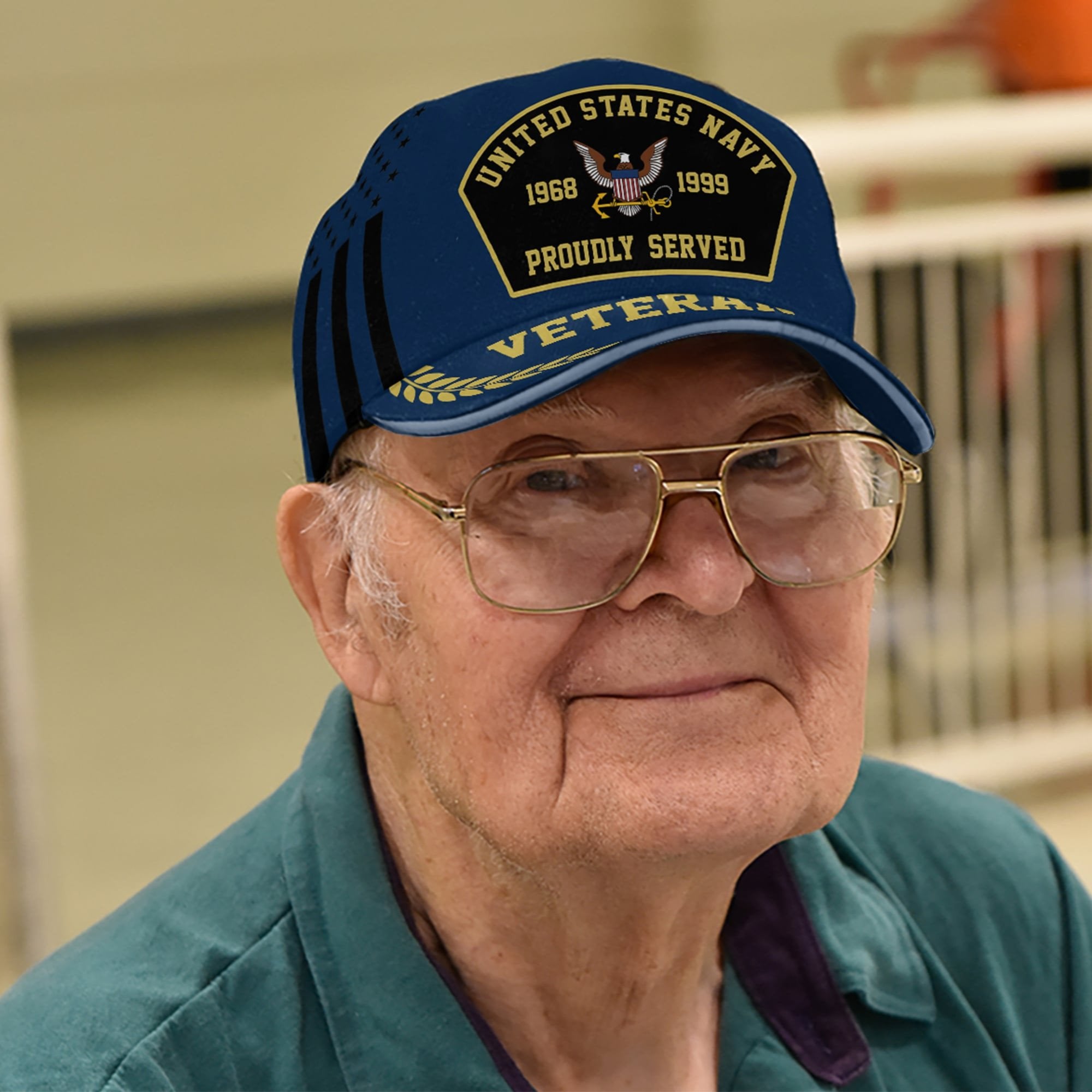 Premium Personalized Proudly Served US Veterans Cap APVC160201