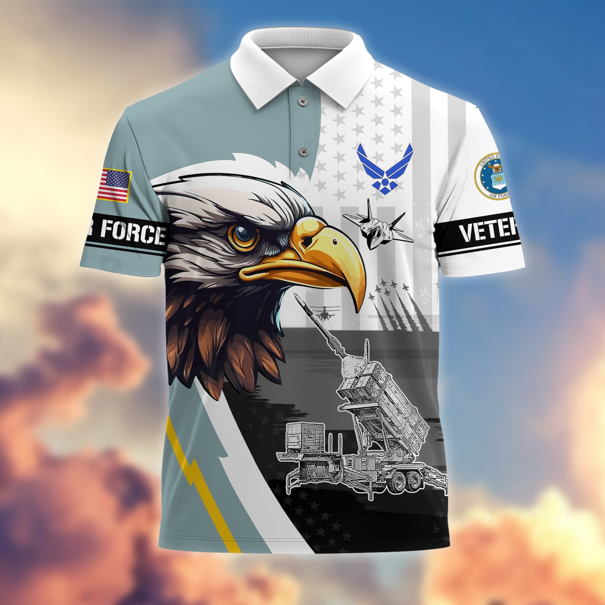 Premium Honoring All Who Served US Veterans Polo Shirt APVC220202
