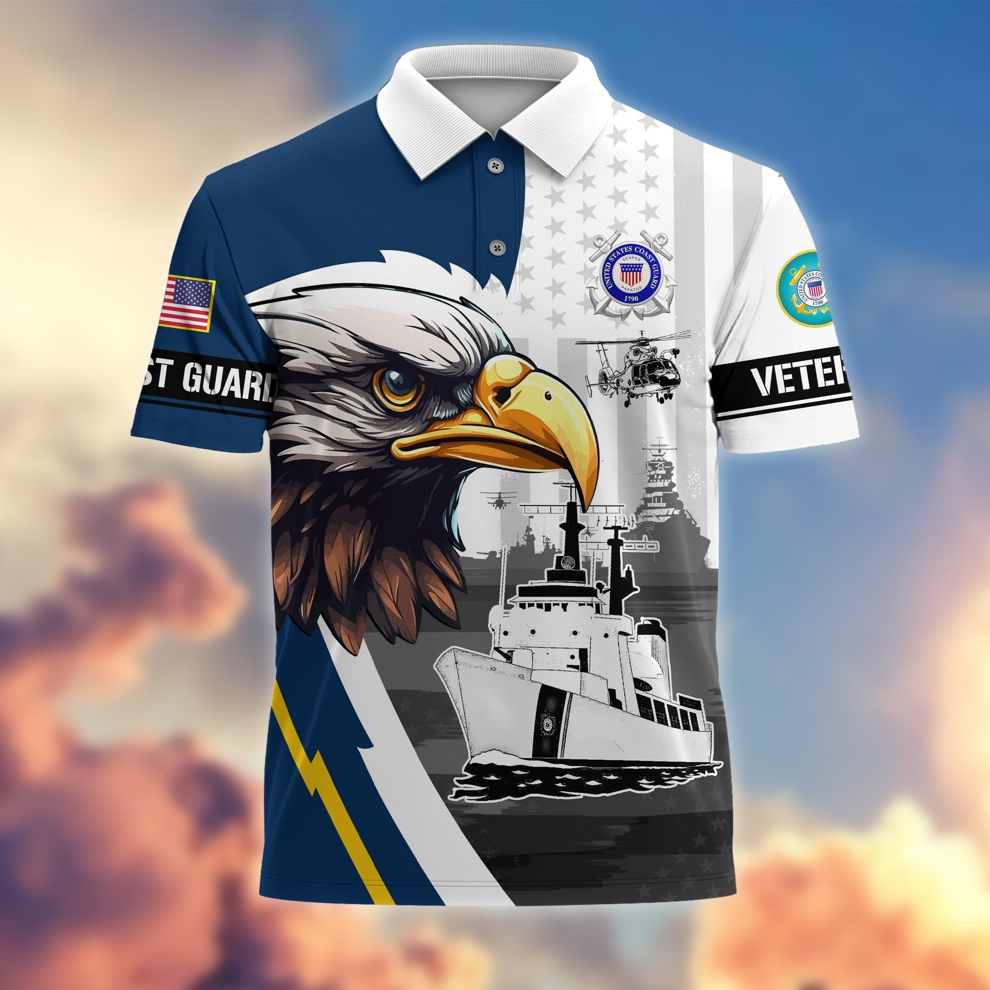Premium Honoring All Who Served US Veterans Polo Shirt APVC220202