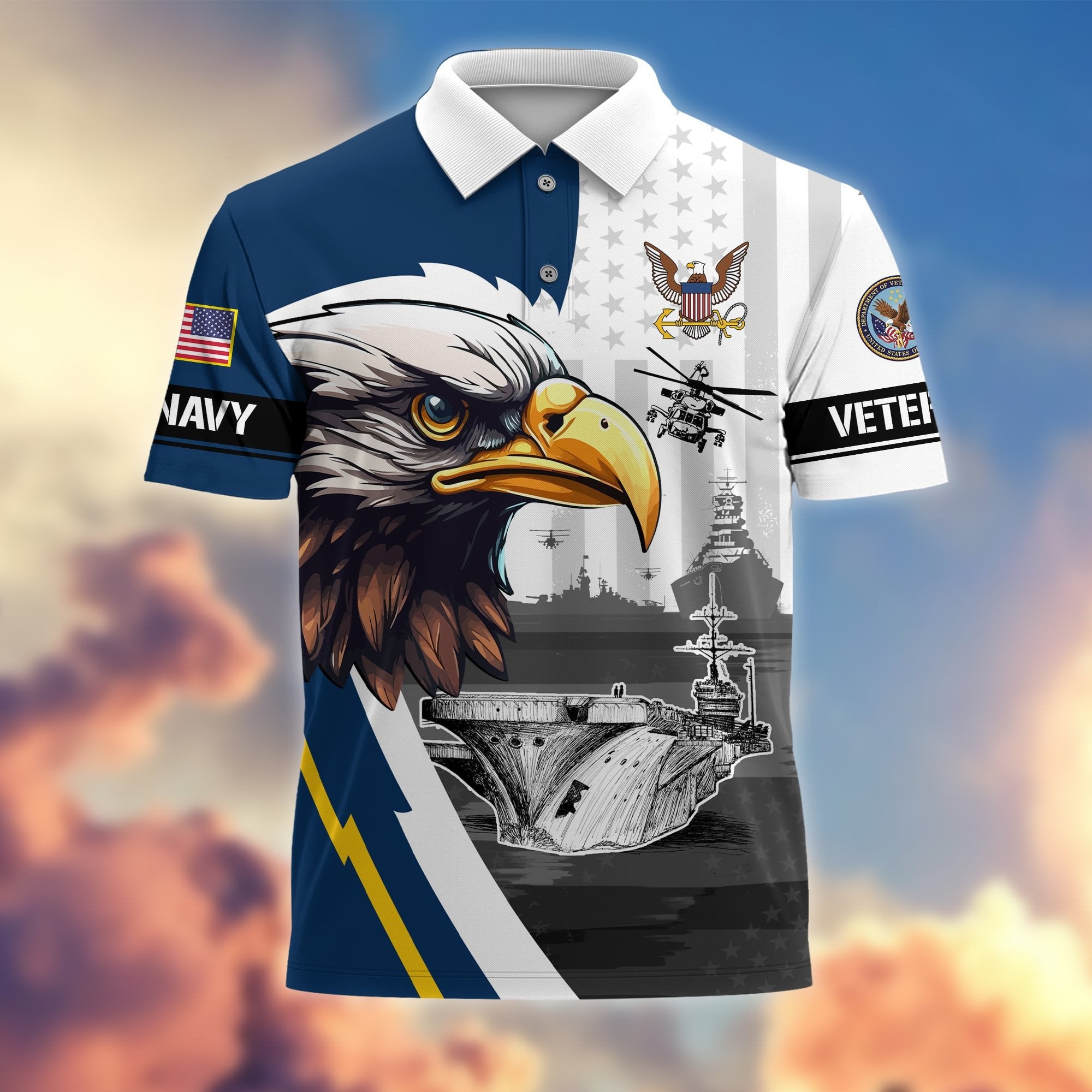Premium Honoring All Who Served US Veterans Polo Shirt APVC220202