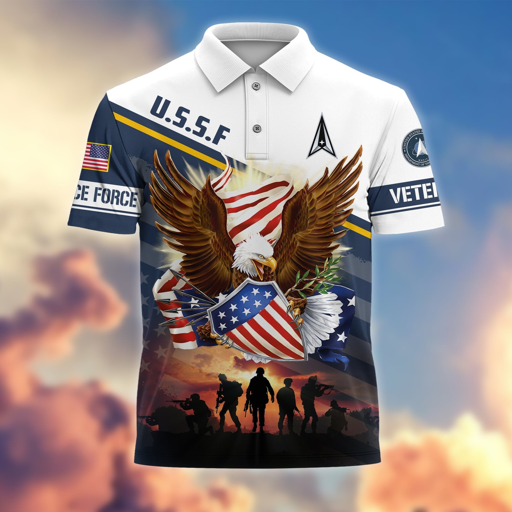 Premium Proudly Served US Veterans Polo Shirt APVC260202