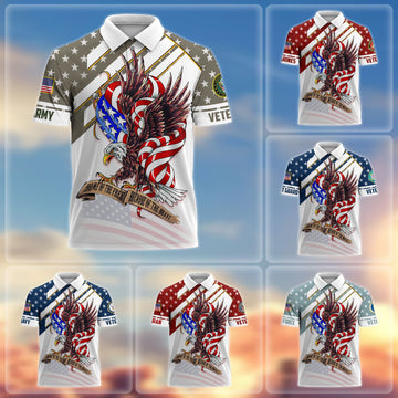 Premium Home Of The Free Becase Of The Brave US Veterans Polo Shirt APVC280201