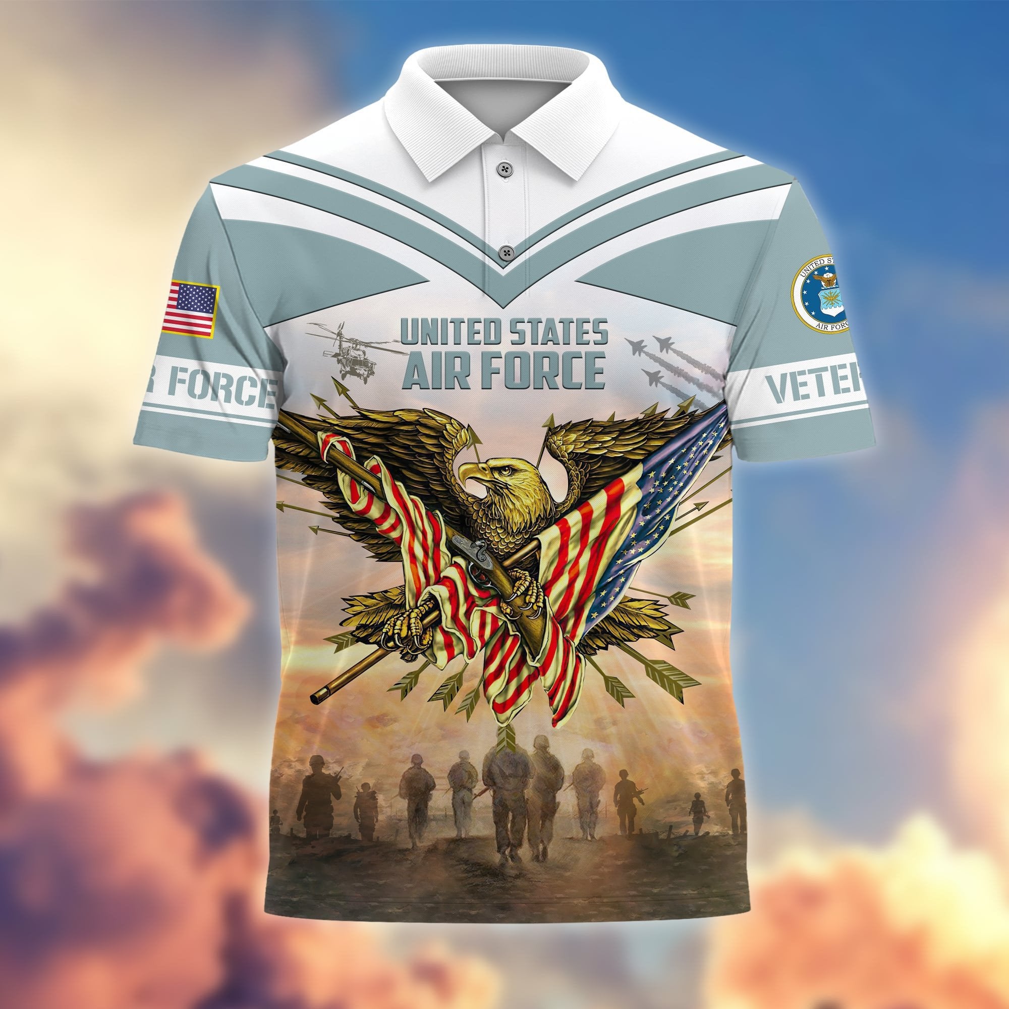 Premium Freedom Is Not Free US Veterans Polo Shirt APVC040302