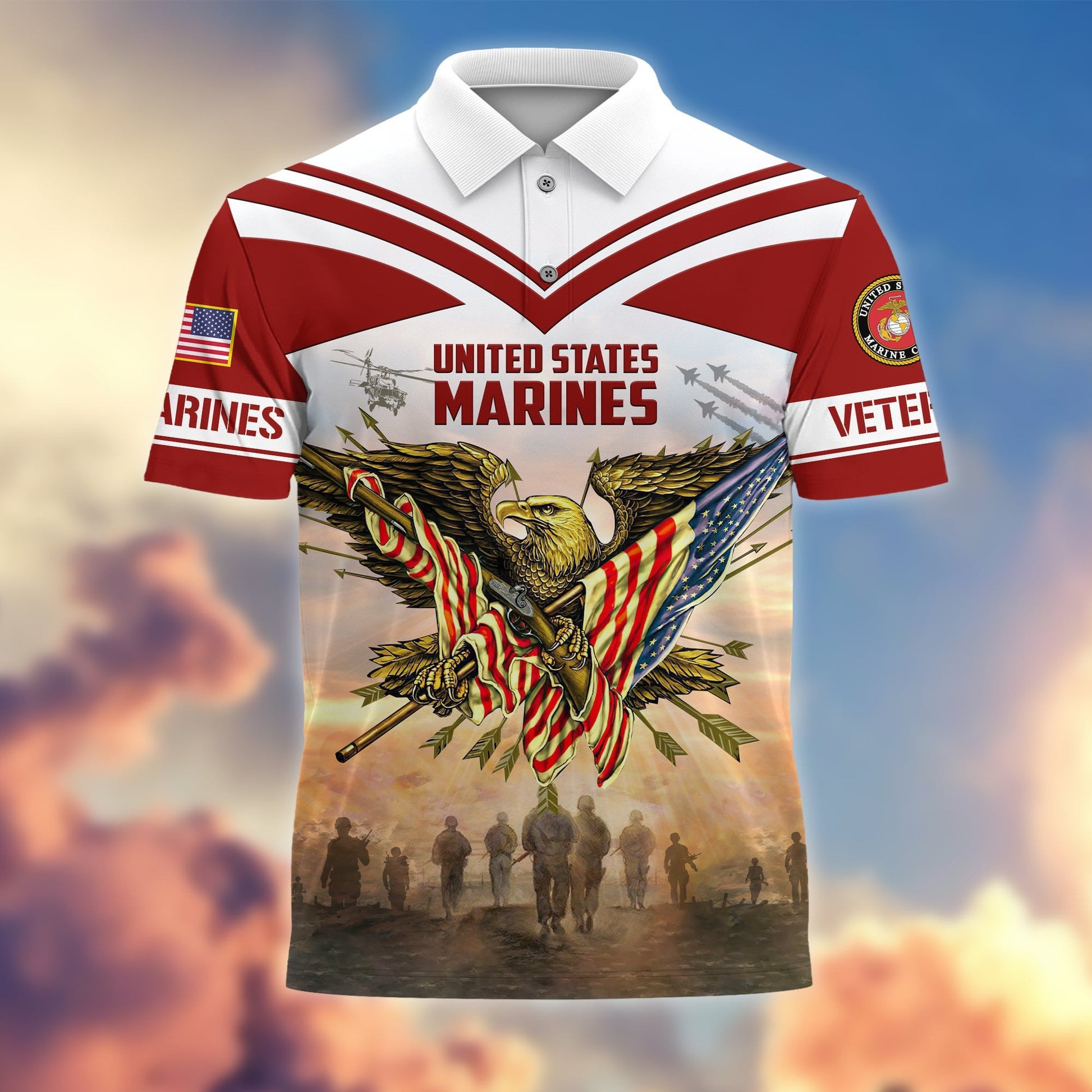 Premium Freedom Is Not Free US Veterans Polo Shirt APVC040302