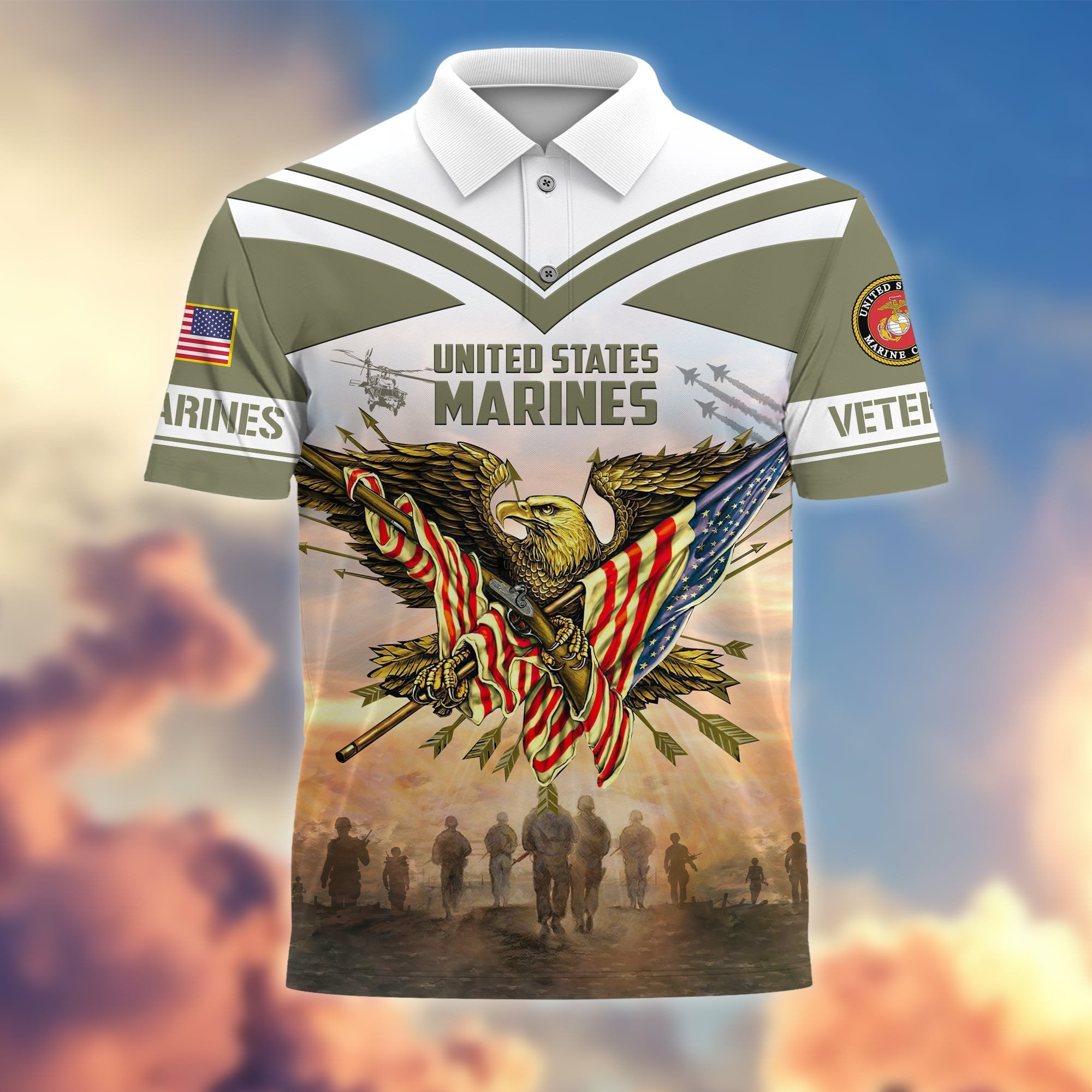 Premium Freedom Is Not Free US Veterans Polo Shirt APVC040302