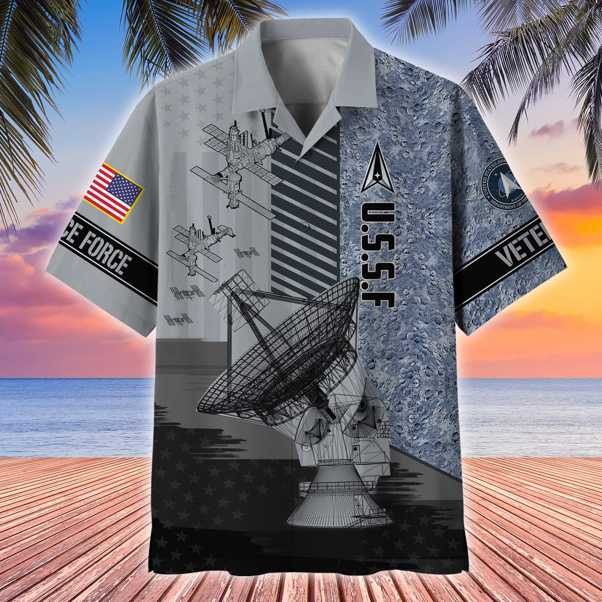 Premium Multiple US Military Services US Veterans Hawaii Shirt APVC070301