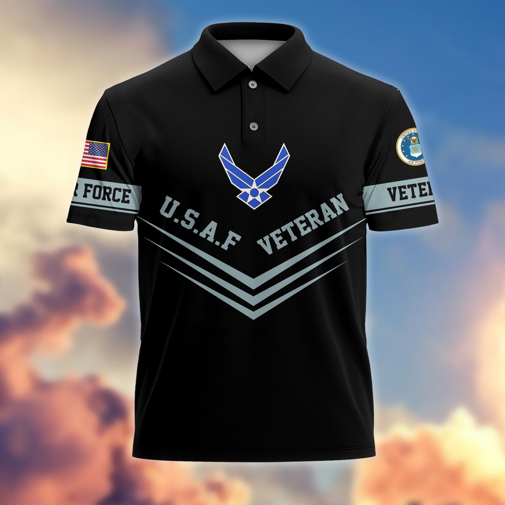 Premium Multiservice US Veterans Polo Shirt APVC070302