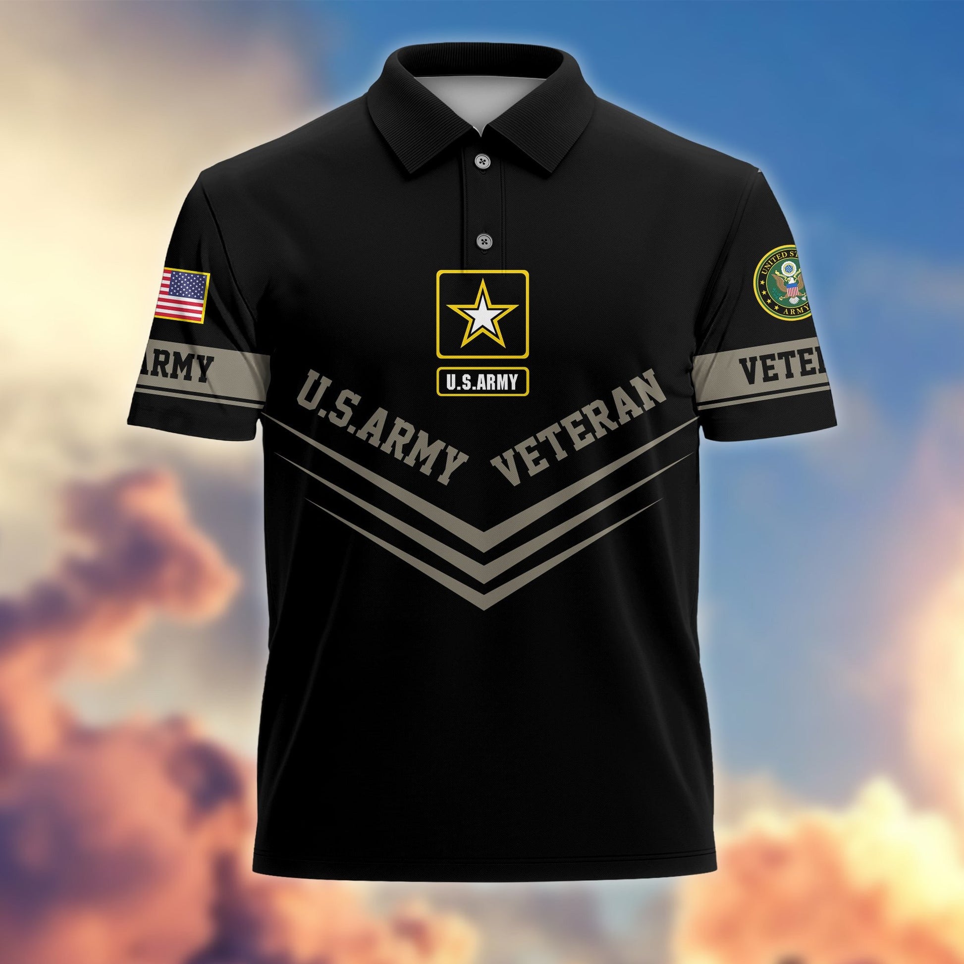 Premium Multiservice US Veterans Polo Shirt APVC070302