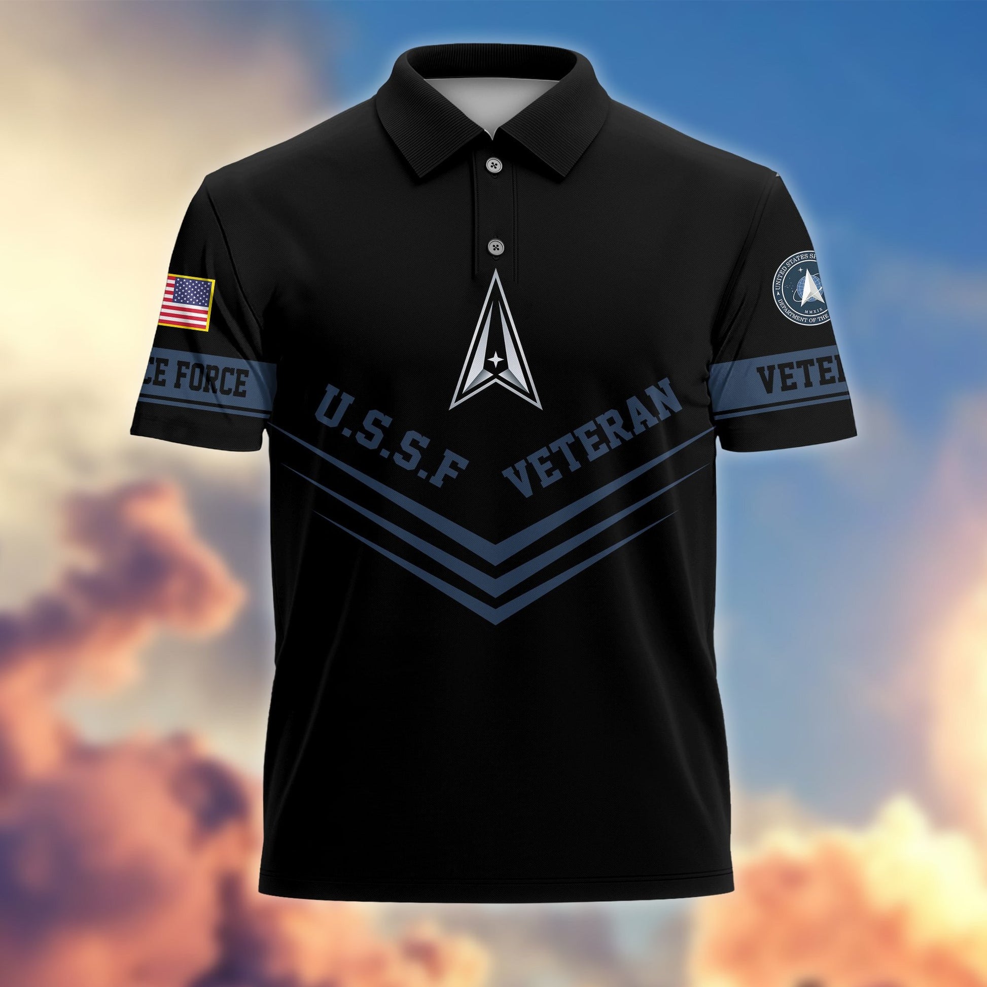 Premium Multiservice US Veterans Polo Shirt APVC070302