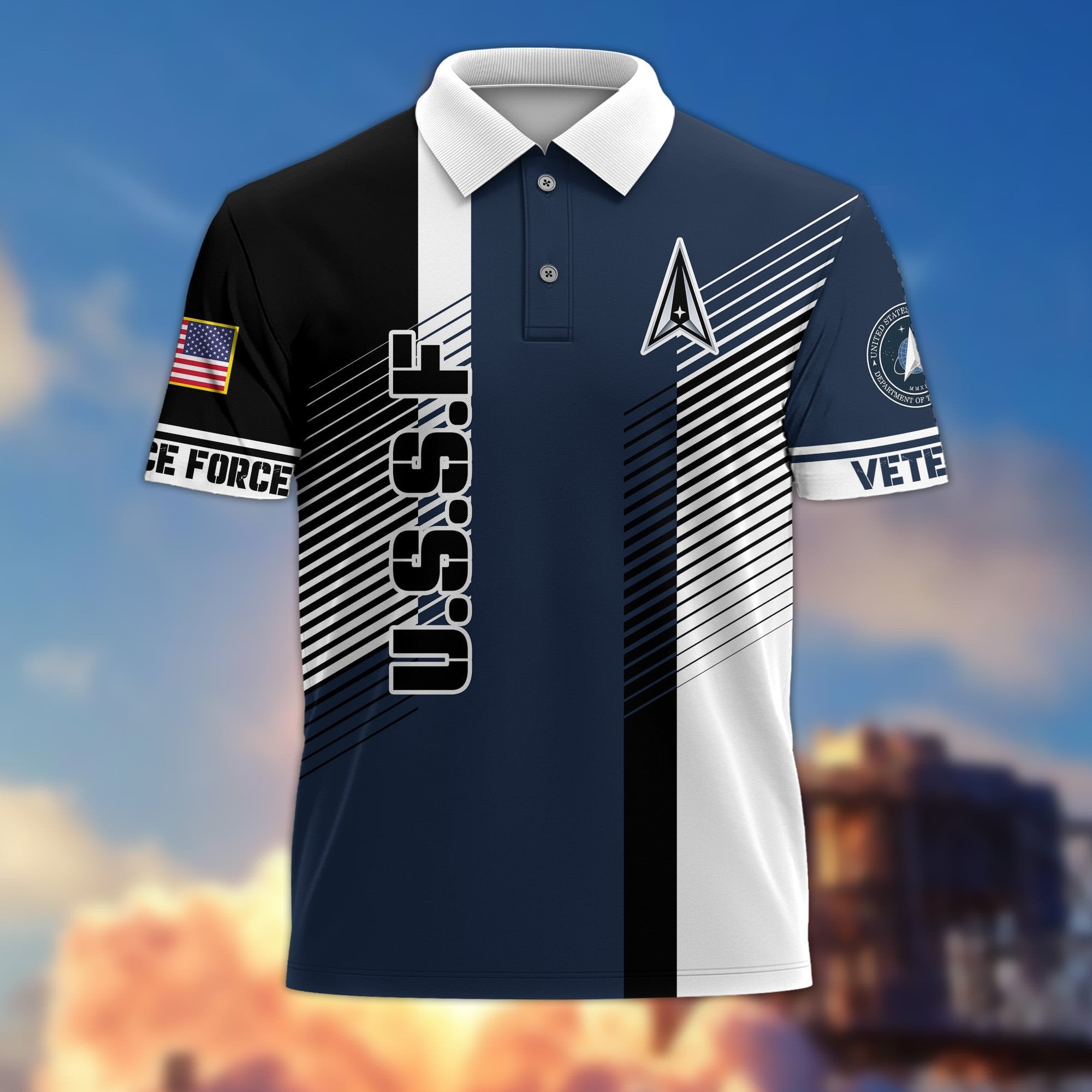 Premium Proudly Served US Veterans Polo Shirt APVC080301