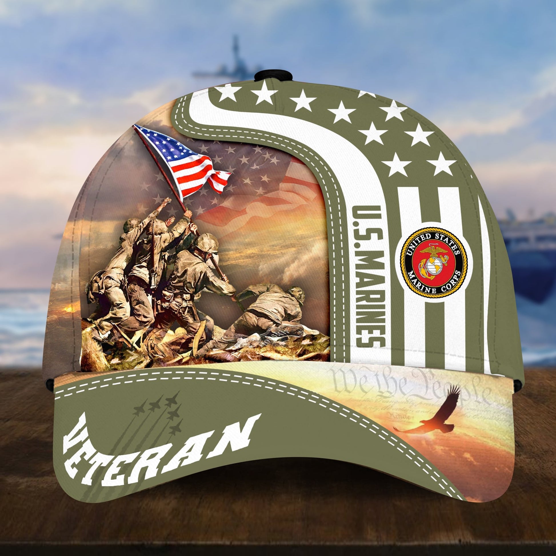Premium Honoring All Who Served US Veterans Cap APVC280301